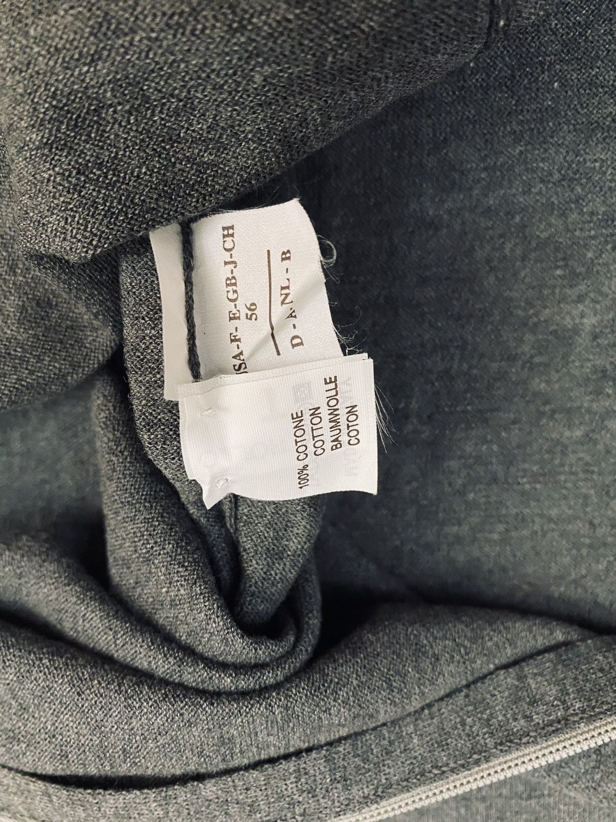 Brunello Cucinelli Brunello Cucinelli 🇮🇹 grey dual zip frosted sweatshirt 56 NEW Size US XL / EU 56 / 4 - 8 Thumbnail