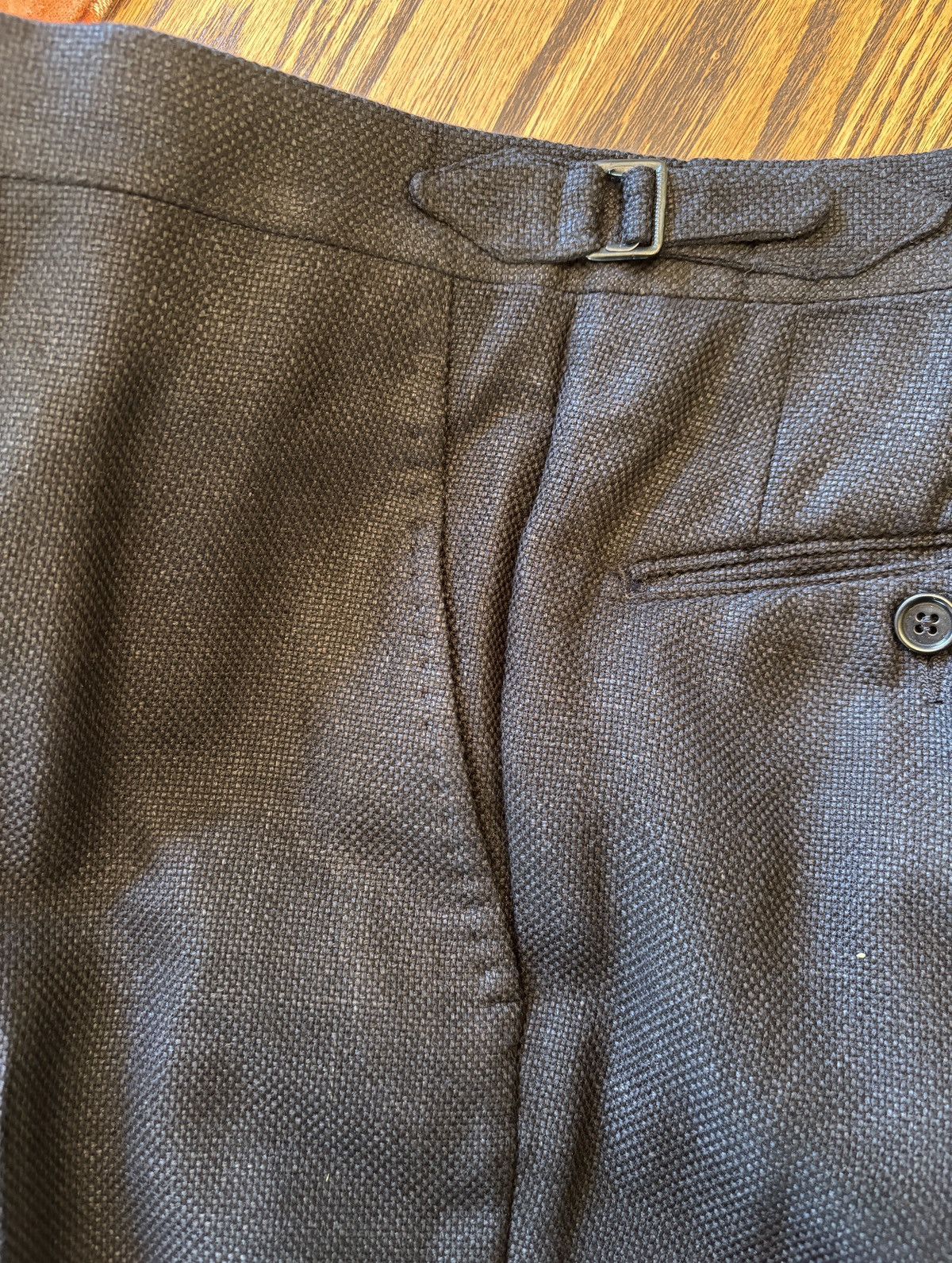 Other Black Basketweave Double Breasted Wool Suit Size 34S - 13 Thumbnail