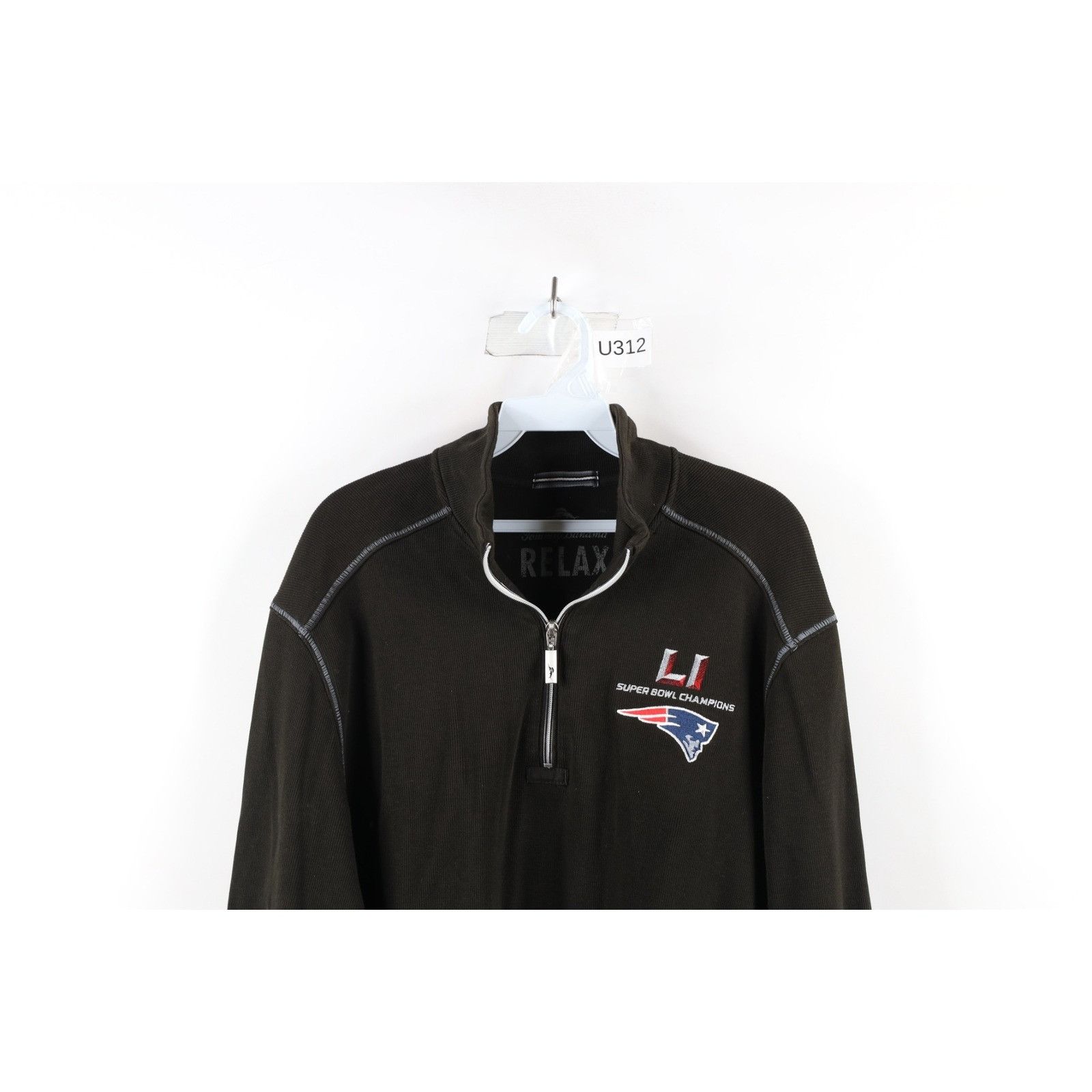 Tommy Bahama Tommy Bahama New England Patriots Half Zip Sweater Size US L / EU 52-54 / 3 - 2 Thumbnail