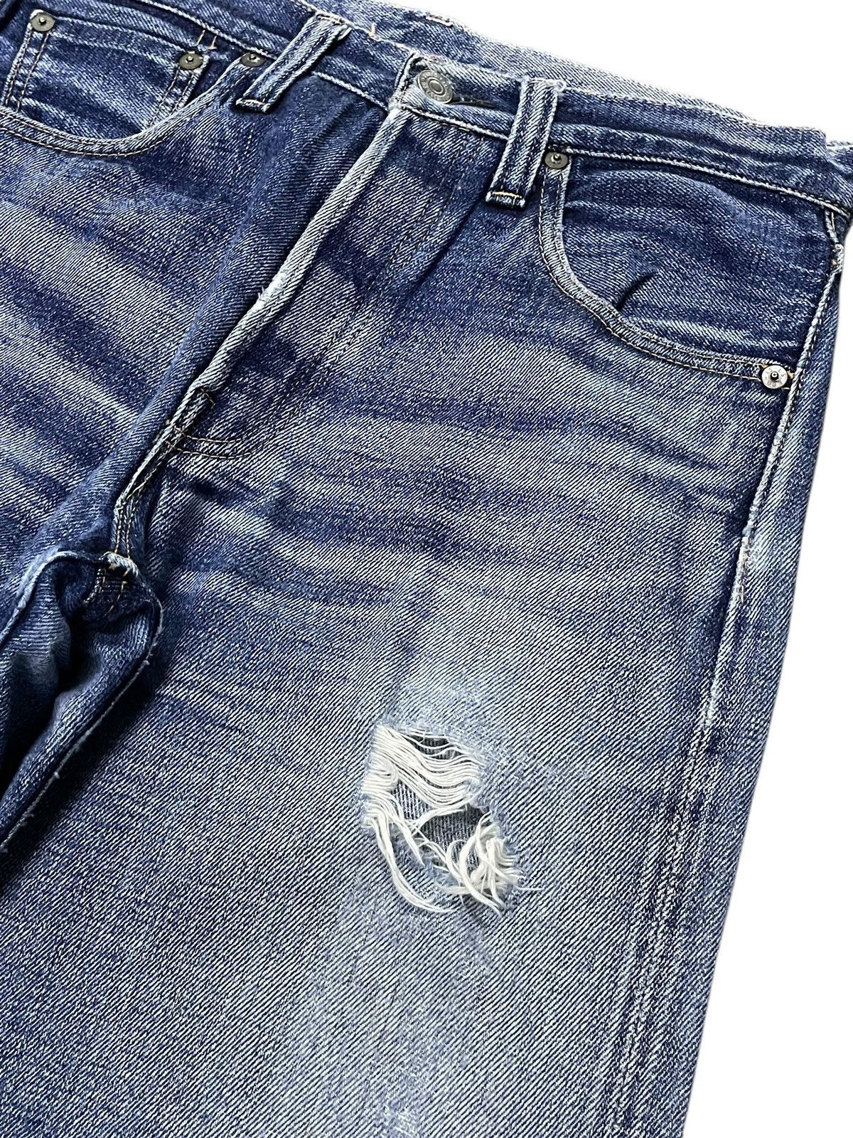 LVC × Levi's × Vintage Vintage Levis Big E 501 LVC 40s Jerky Tabs Selvedge Jeans Size US 30 / EU 46 - 10 Thumbnail