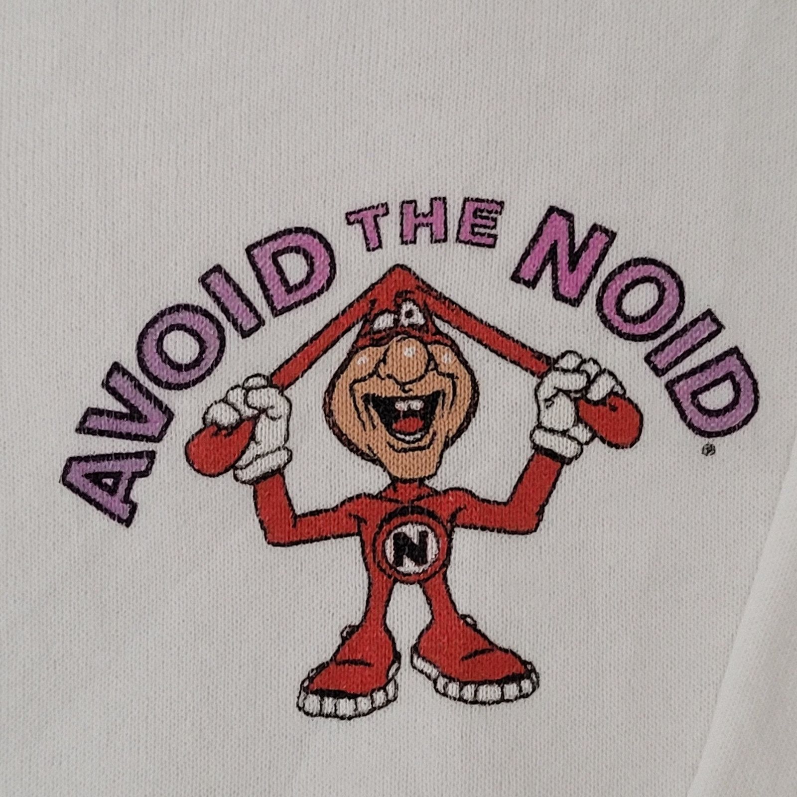 Fruit Of The Loom Vintage 1987 Funny Noid Sweatshirt Womens XL 22x22 White Size XL / US 12-14 / IT 48-50 - 10 Thumbnail