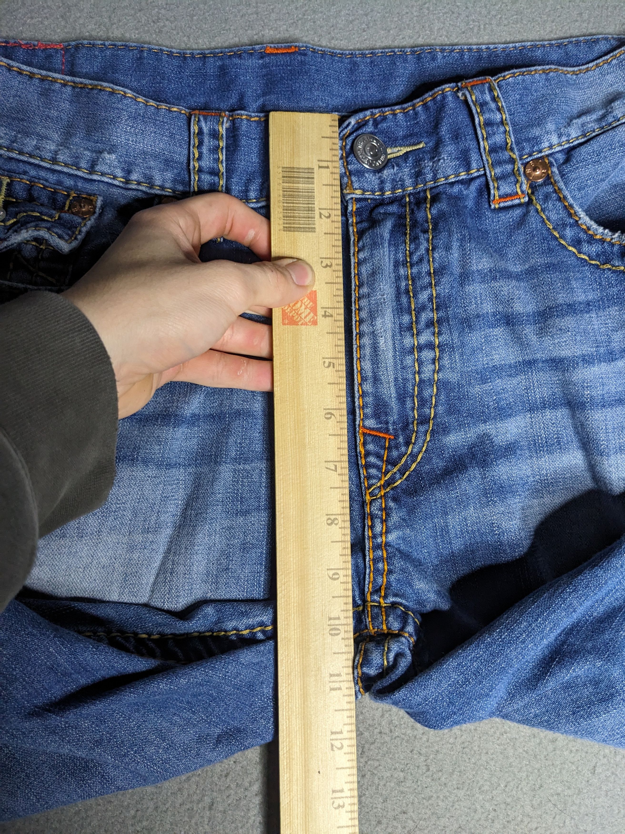 True Religion True Religion Jeans 38x27 Straight Leg Flap Pocket Big T Size US 38 / EU 54 - 19 Thumbnail