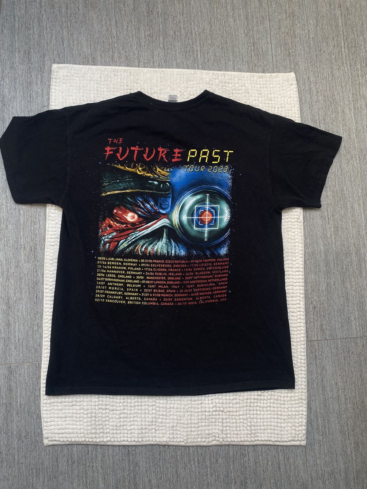 Band Tees Iron Maiden The Future Past Tour 2023 Tee rare y2k Size US L / EU 52-54 / 3 - 16 Thumbnail