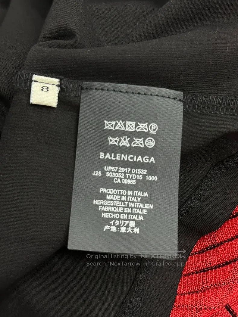 Balenciaga Balenciaga Red striped fake two-piece skirt Size 28" / US 6 / IT 42 - 6 Thumbnail
