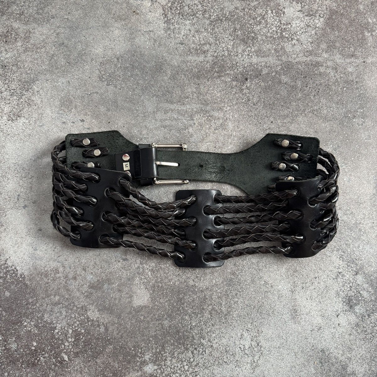 Hysteric Glamour Y2K Grunge Archive Vintage Real Leather Corset Waist Belt Size ONE SIZE - 5 Thumbnail