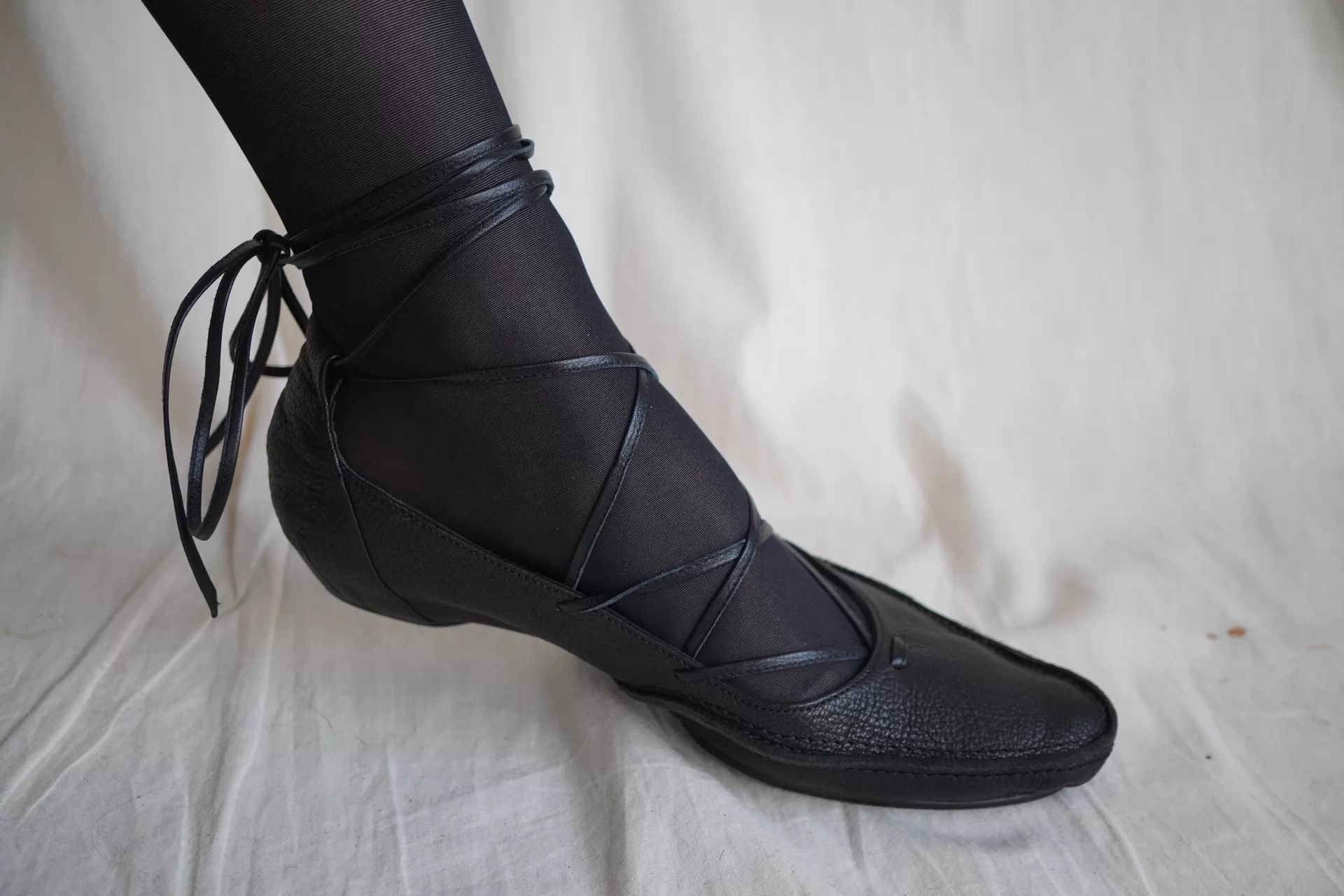 Y's Y's 2000s Structured Strappy Flats 36-36.5 Size US 5.5 / IT 35.5 - 7 Thumbnail