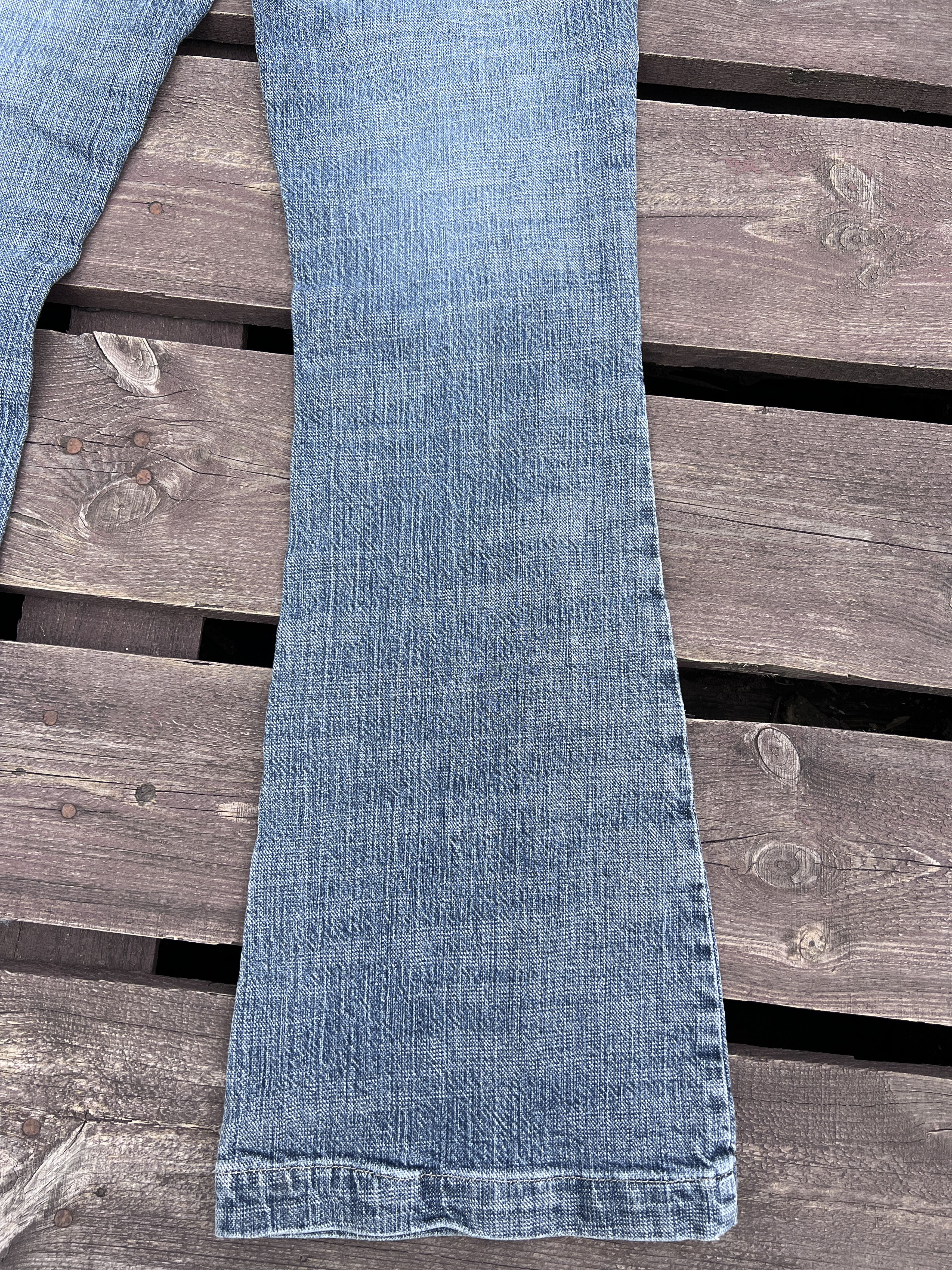 NEXT Next Y2K Vintage Flare Jeans Washed Denim Size 27" / US 4 / IT 40 - 8 Thumbnail