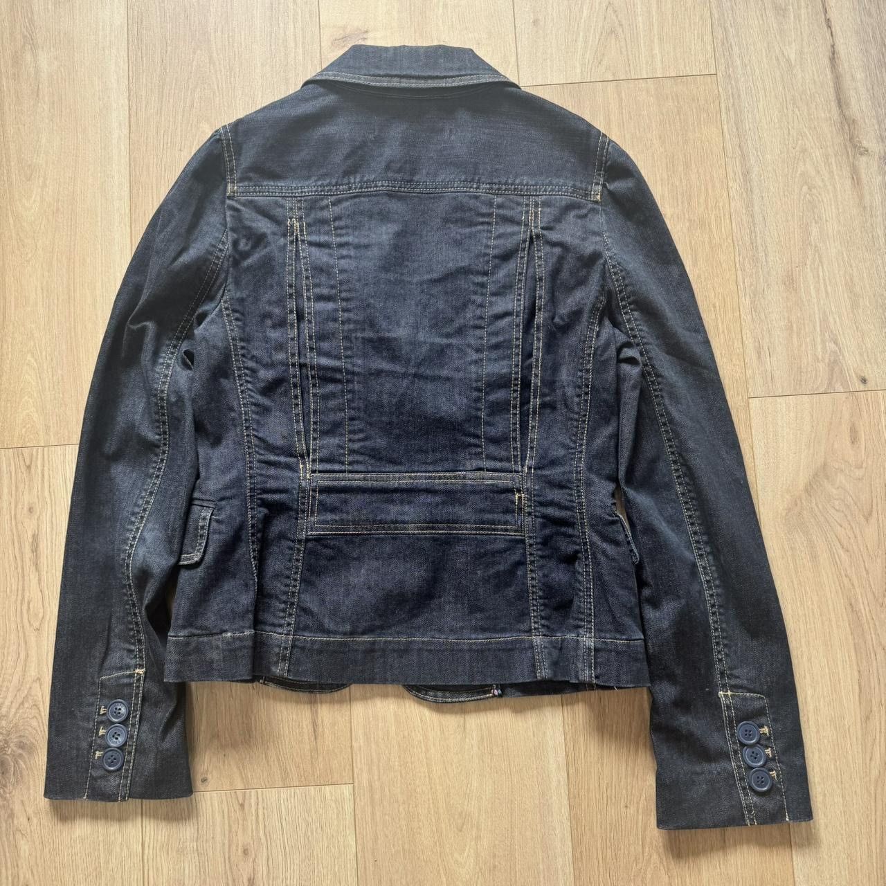Marc Jacobs Marc Jacobs One Button Denim Jacket Blazer Navy Size 6 Small Size S / US 4 / IT 40 - 7 Thumbnail