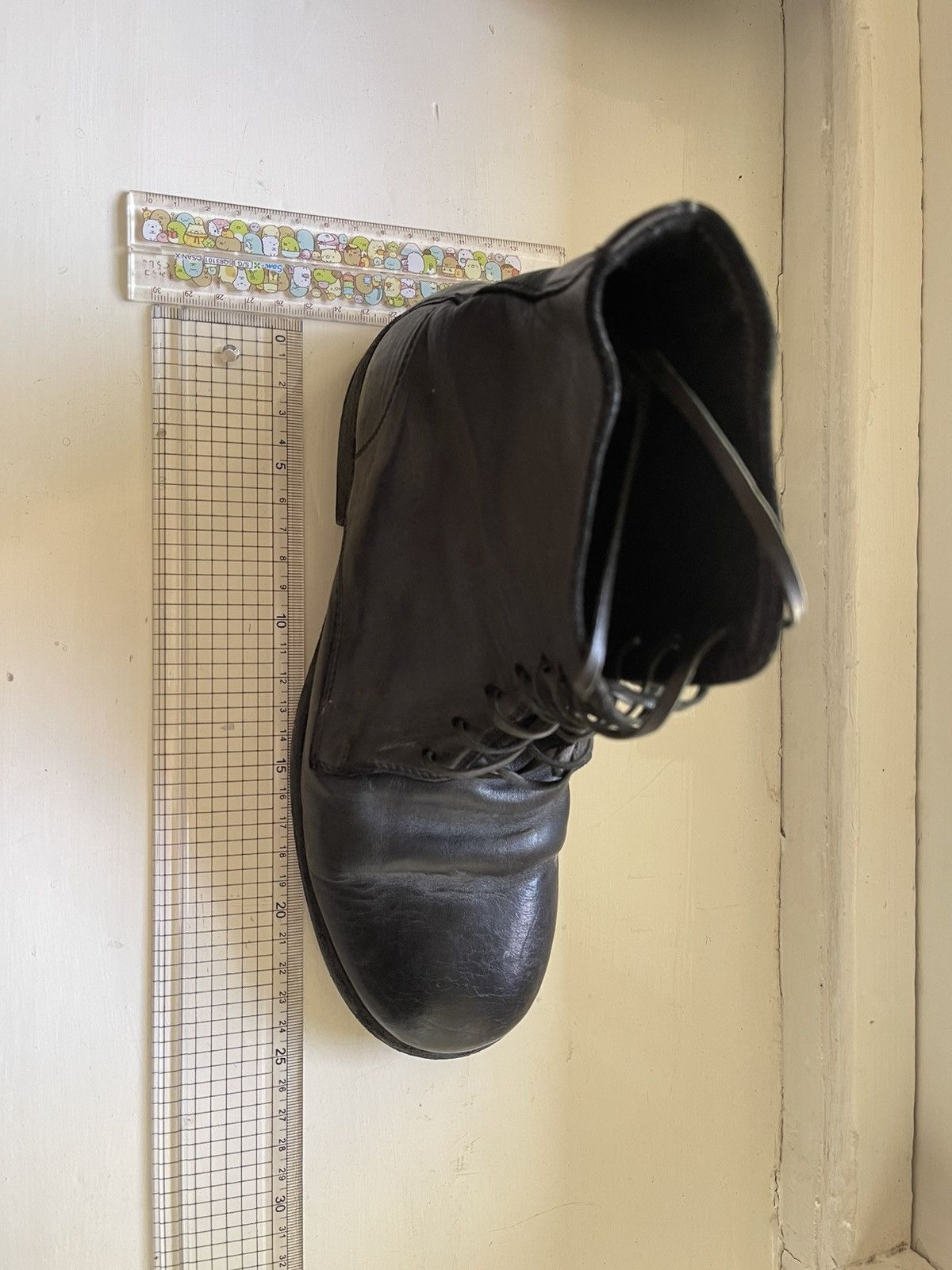 靴 GUIDI LACED UP BOOTS SIZE41 995 Guidi lace-up boots in leather 995 black