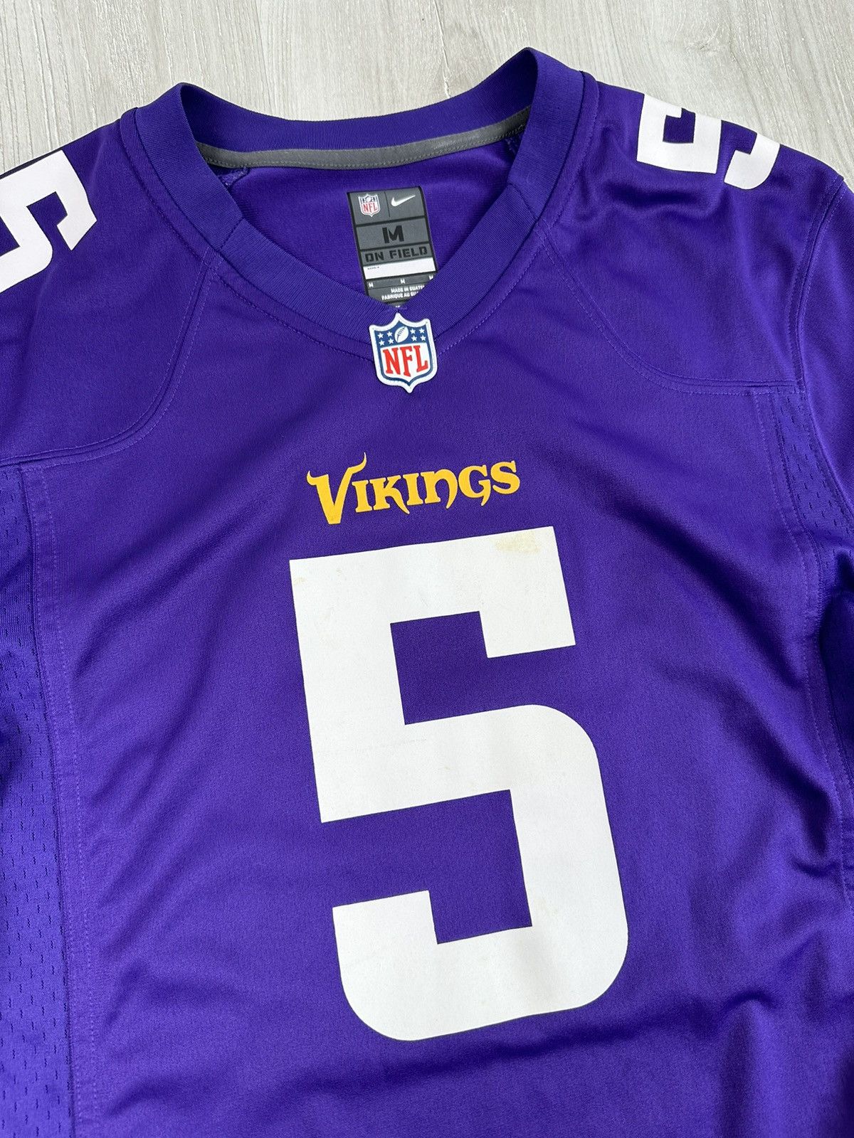 Vintage Minnesota Vikings Jersey Bridgewater Nike 5 NFL Size US M / EU 48-50 / 2 - 4 Thumbnail