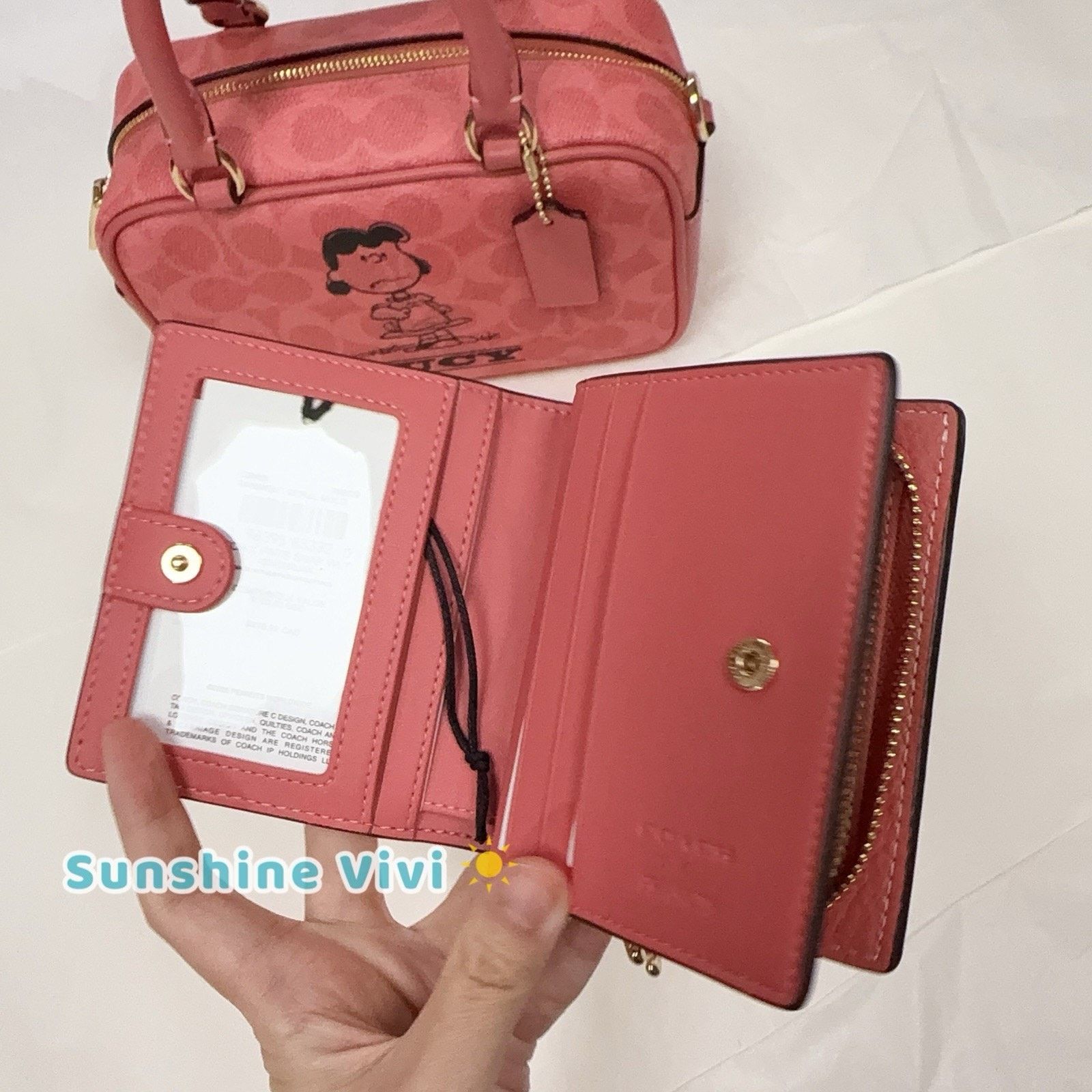 Coach NWT Bundle Coach X Peanuts Satchel CBJ62 & CBN89 Snap Wallet Size ONE SIZE - 3 Thumbnail