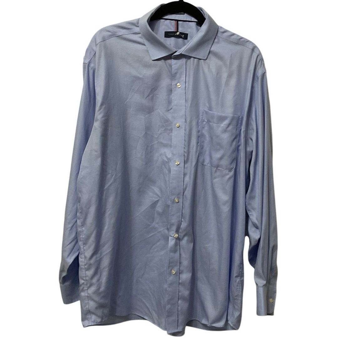 Tommy Hilfiger Preloved Tommy Hilfiger Men's Blue Shirt Sz 17-17.5/34-35 Size US XL / EU 56 / 4 - 1 Thumbnail