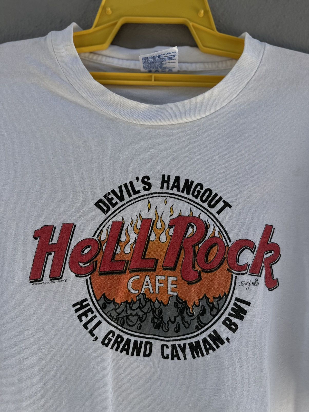 Sex Skateboards Thrashed Vintage 90s Devil’s Hangout Hell Rock Cafe Faded T Size US XL / EU 56 / 4 - 2 Thumbnail