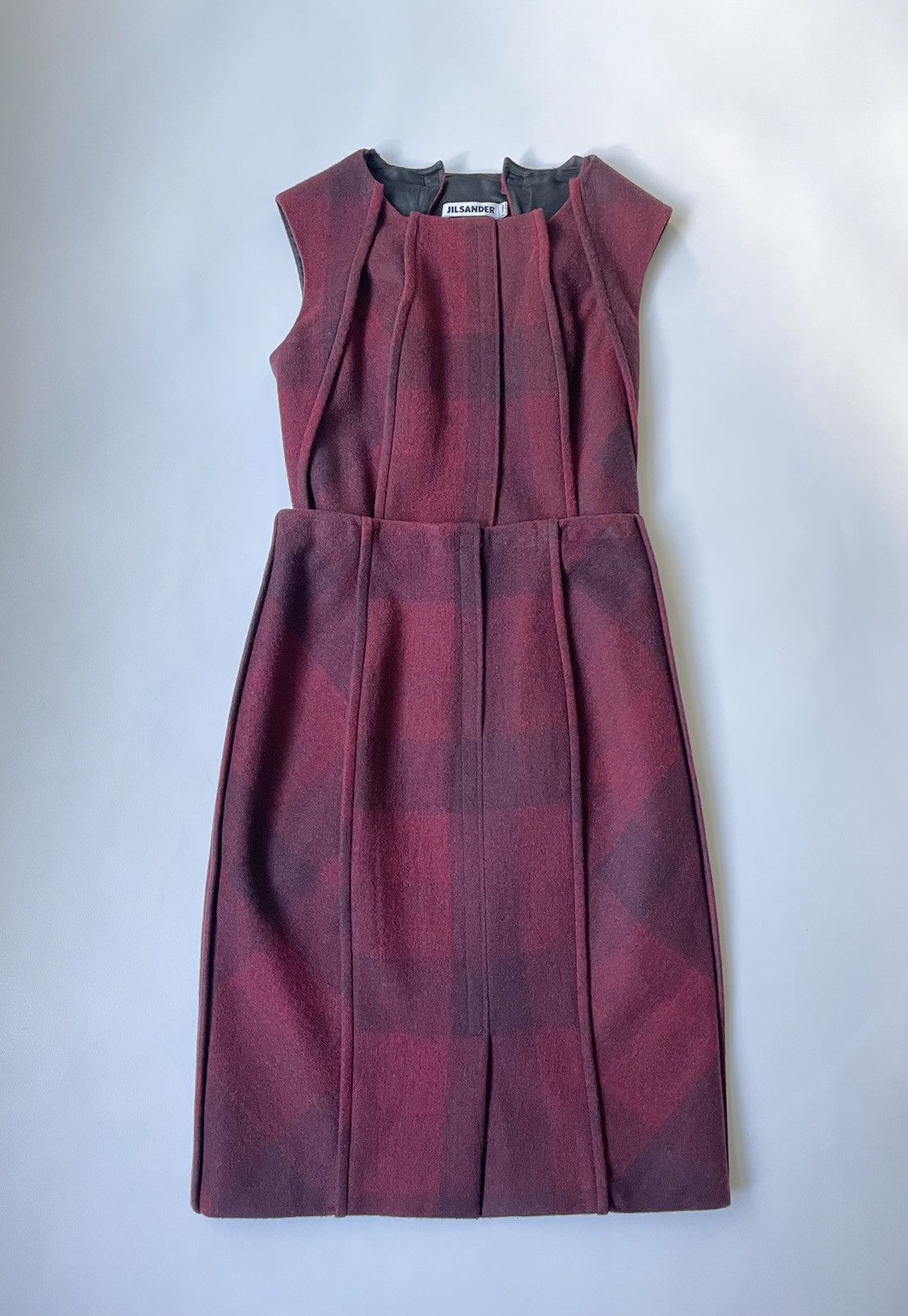 Jil Sander A/W 10 Wool 2 Piece ‘Velcro Dress’ Size S / US 4 / IT 40 - 2 Thumbnail