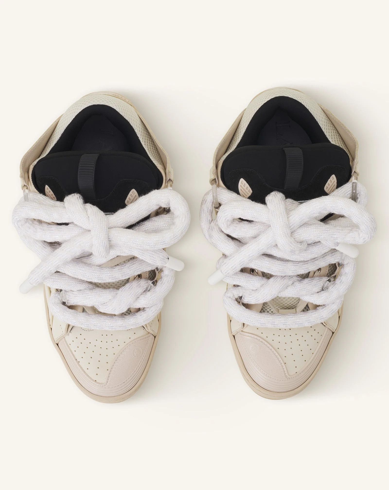 Lanvin os11x0326 Curb Sneakers With Snake Laces in Beige Size US 6 / EU 39 - 4 Thumbnail