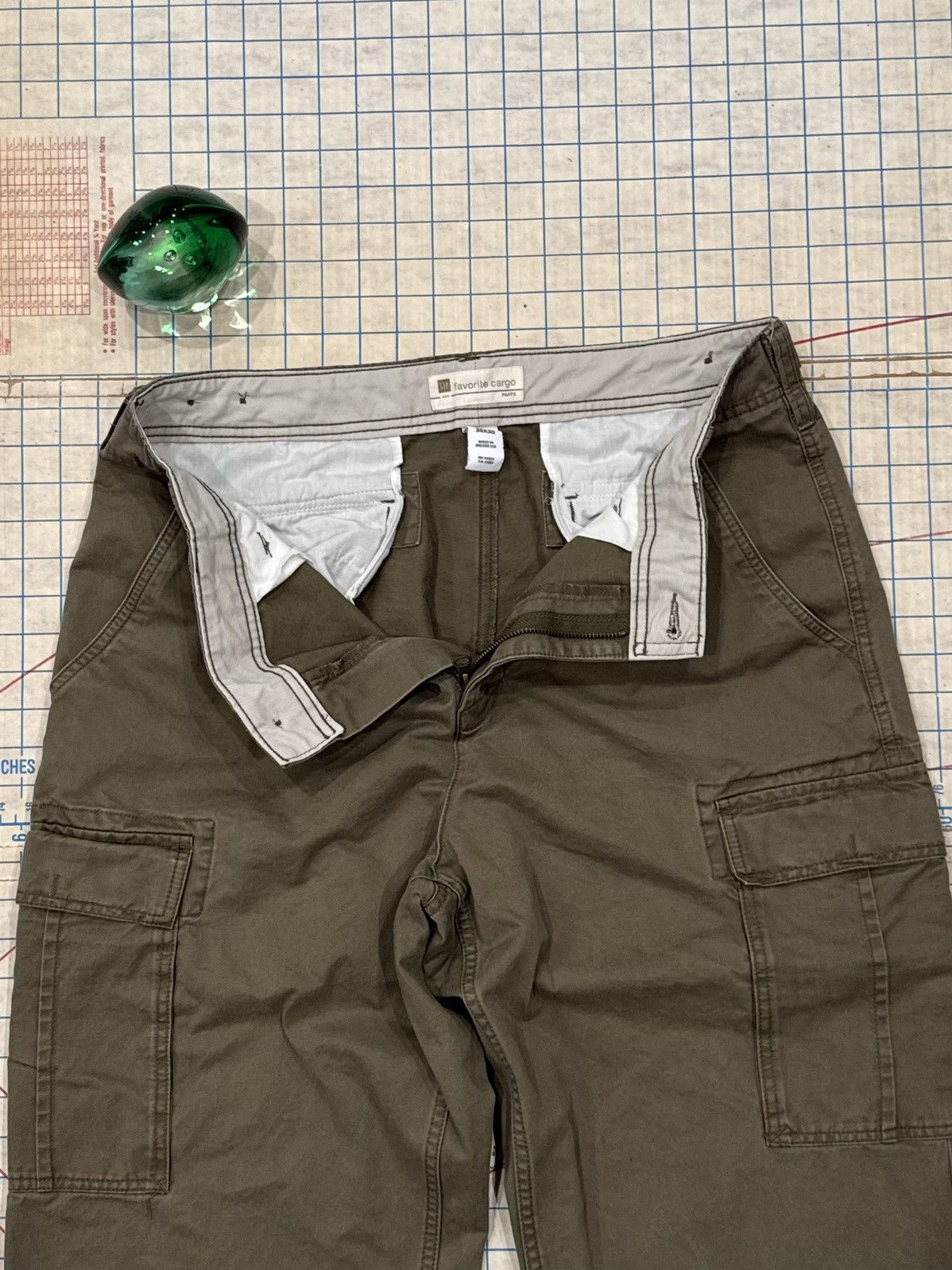 Gap Gap Favourite Cargo Wide Leg Cargo Pants Mens Size 36 Khaki Size US 36 / EU 52 - 6 Thumbnail