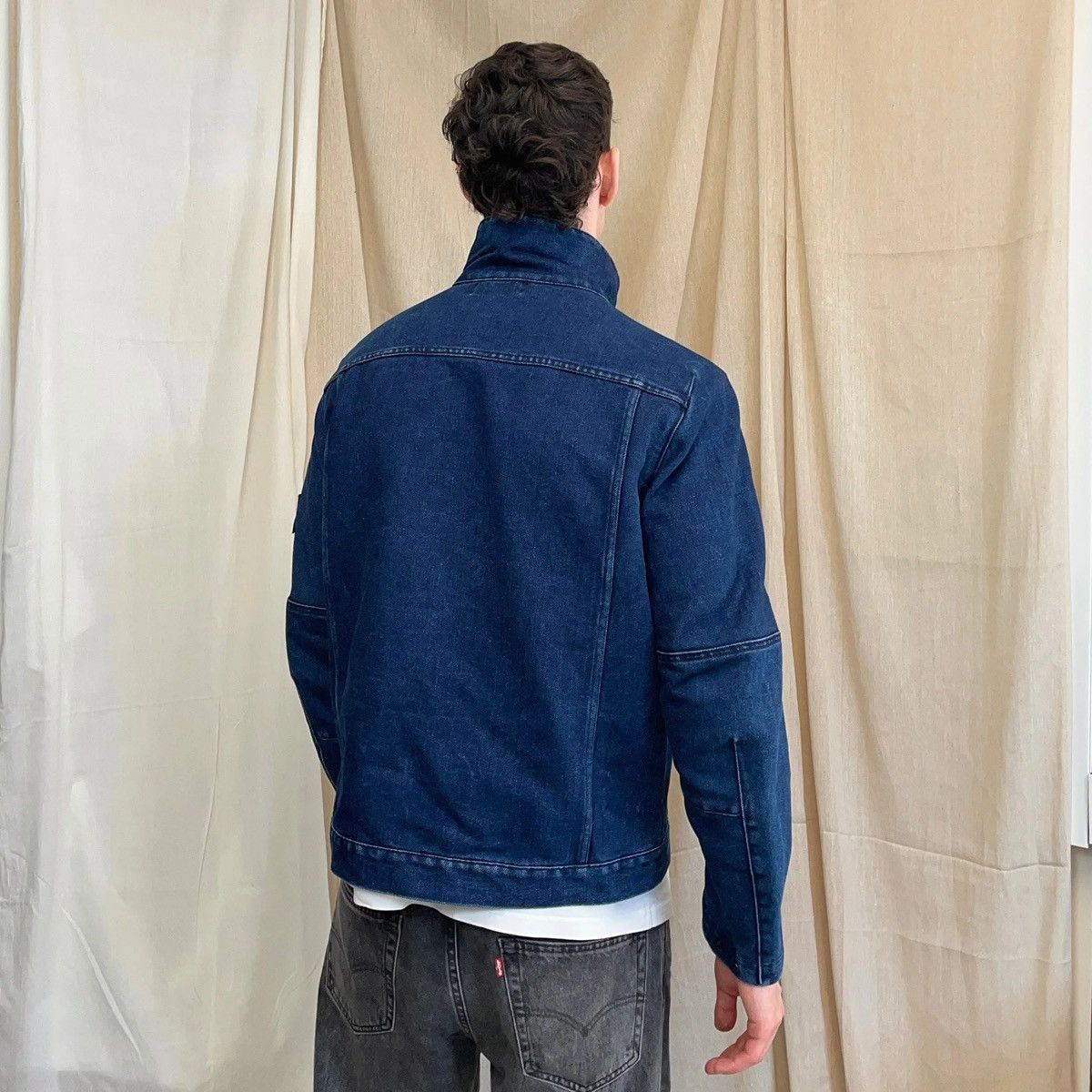 Stone Island Stone Island Polypropylene Denim Articulated Jacket sz L Size US L / EU 52-54 / 3 - 14 Thumbnail