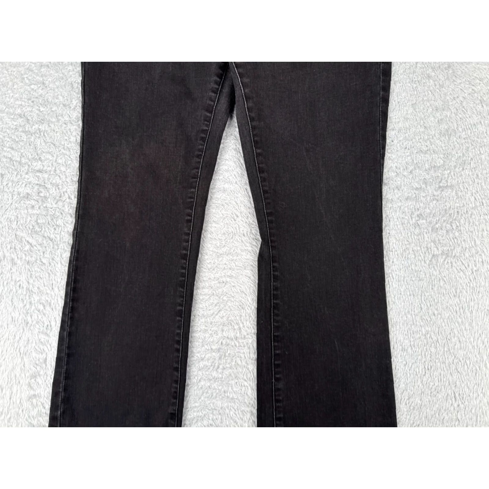 Vintage Jenifer Lopez Jeans Womens Bootcut Jeans 28 Black Denim Mid Rise 28x30 Regular 5-Pocket Rock Distressed Jeans Mens Womens Size 28" / US 6 / IT 42 - 3 Thumbnail