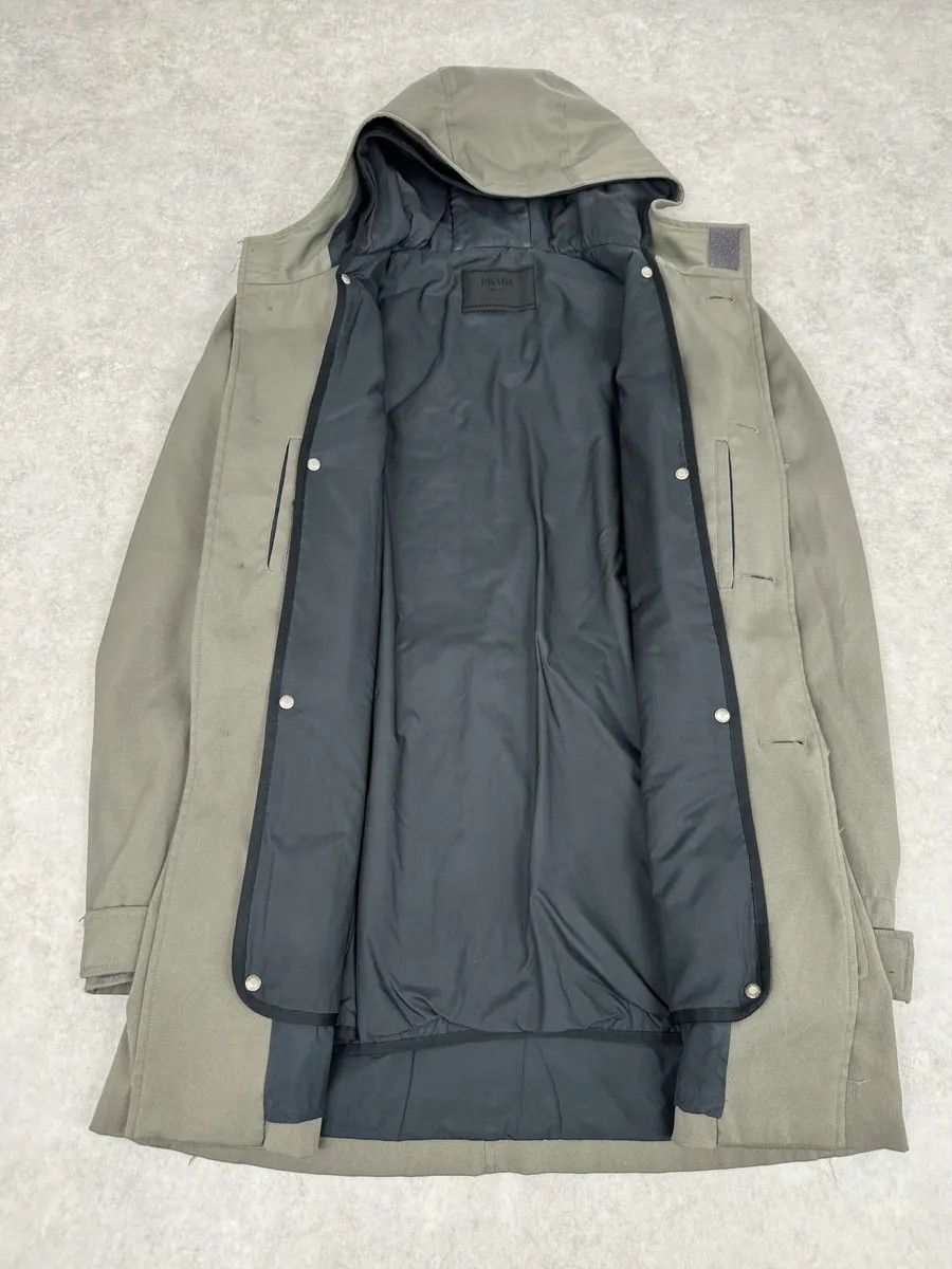 Prada FW1999 Prada Military Green Belted Jacket Size US M / EU 48-50 / 2 - 11 Thumbnail