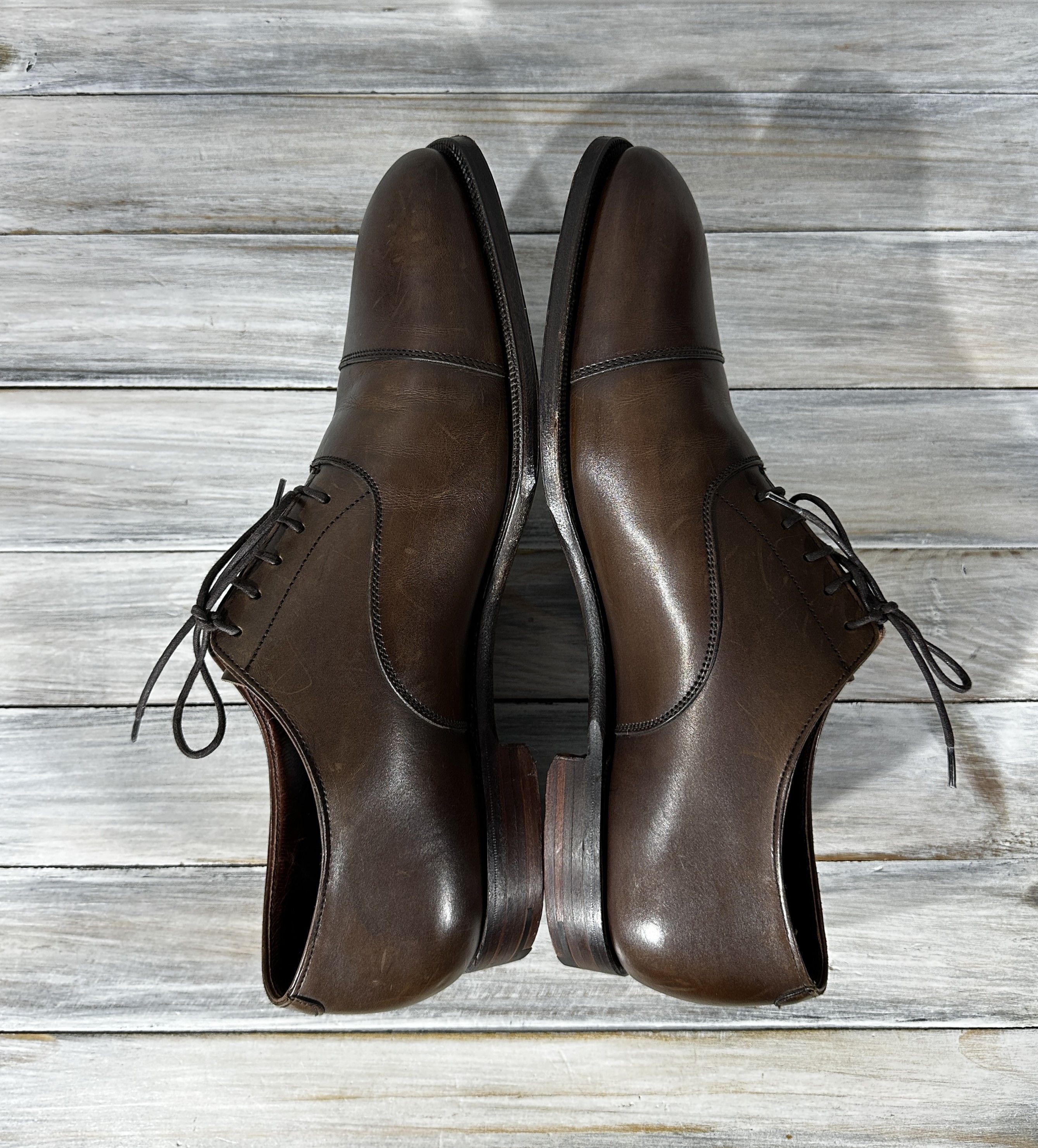 Crockett & Jones CROCKETT & JONES Audley Oxford Calf Leather Made In England Size US 9.5 / EU 42-43 - 24 Thumbnail