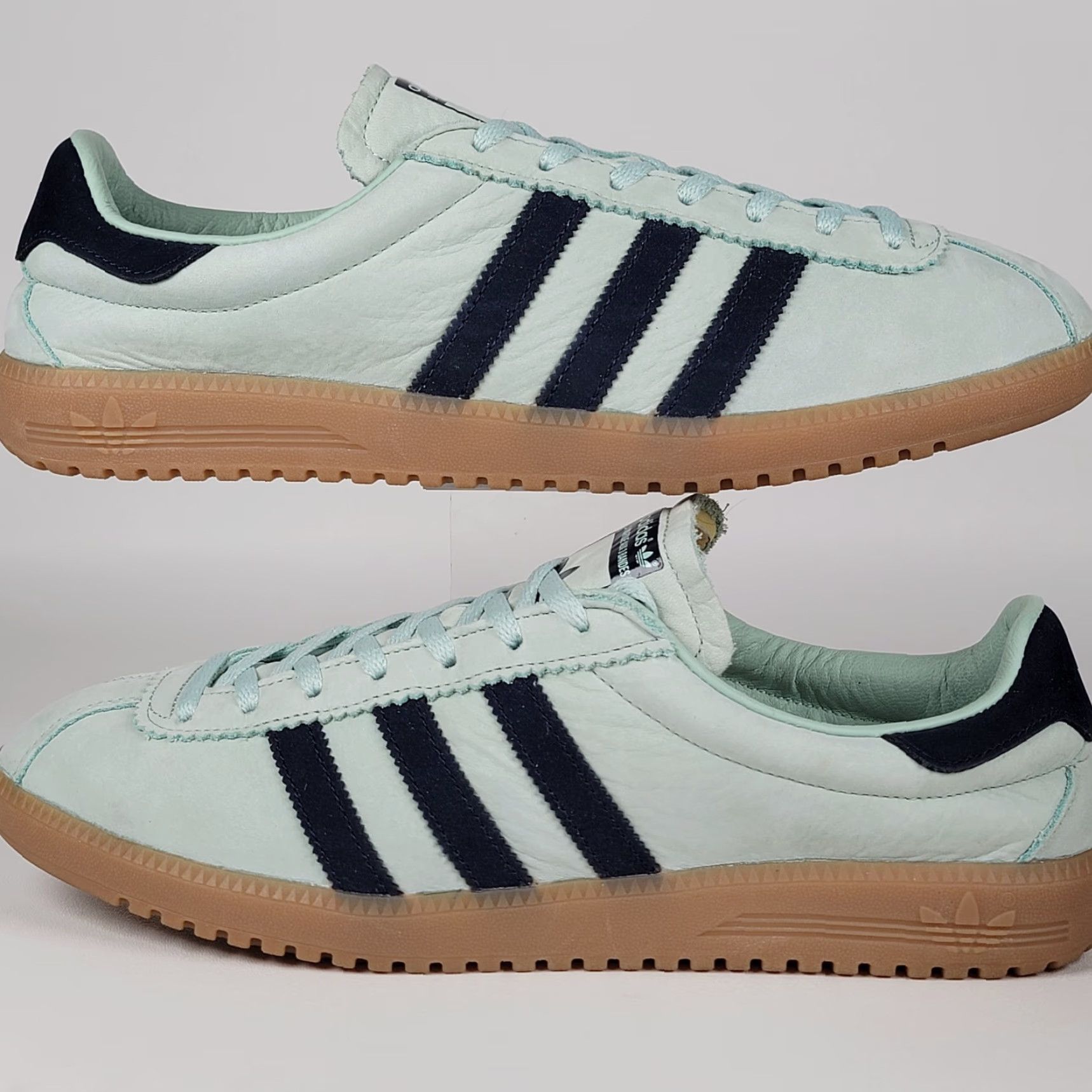 Adidas adidas Bermuda Sneaker Men 10.5 Ash Green/Collegiate Navy/Gum CQ2783 Collegiate Sneaker Mens Shoes Size US 11 / EU 44 - 5 Thumbnail
