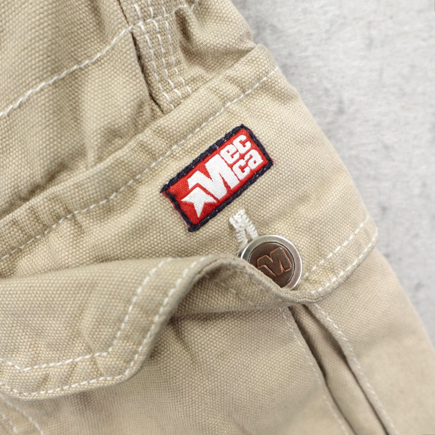 Vintage VINTAGE Mecca Cargo Shorts Mens 32 Khaki Beige Baggy Relaxed 10in Inseam Hip Hop Skater Y2K Men Size US 32 / EU 48 - 4 Thumbnail