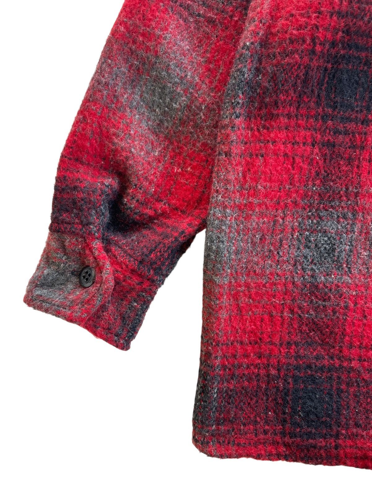 Vintage 50s Melton Wool Buffalo Plaid Mackinaw Jacket Size US M / EU 48-50 / 2 - 8 Thumbnail