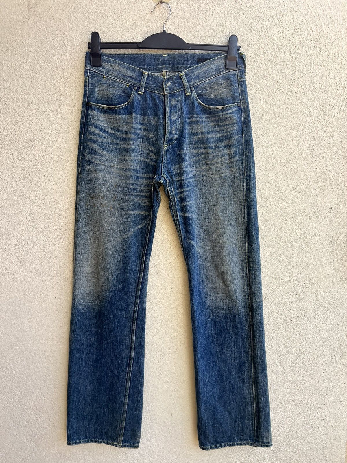 The Viridi-anne The Viridi-Anne Distressed Faded Stains Denim Selvedge Jeans Size US 30 / EU 46 - 21 Thumbnail