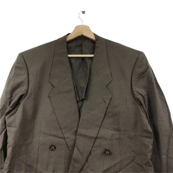 Lanvin Vtg LANVIN STUDIO COLLECTION Double Breasted Blazer Coat Size 46R - 3 Thumbnail
