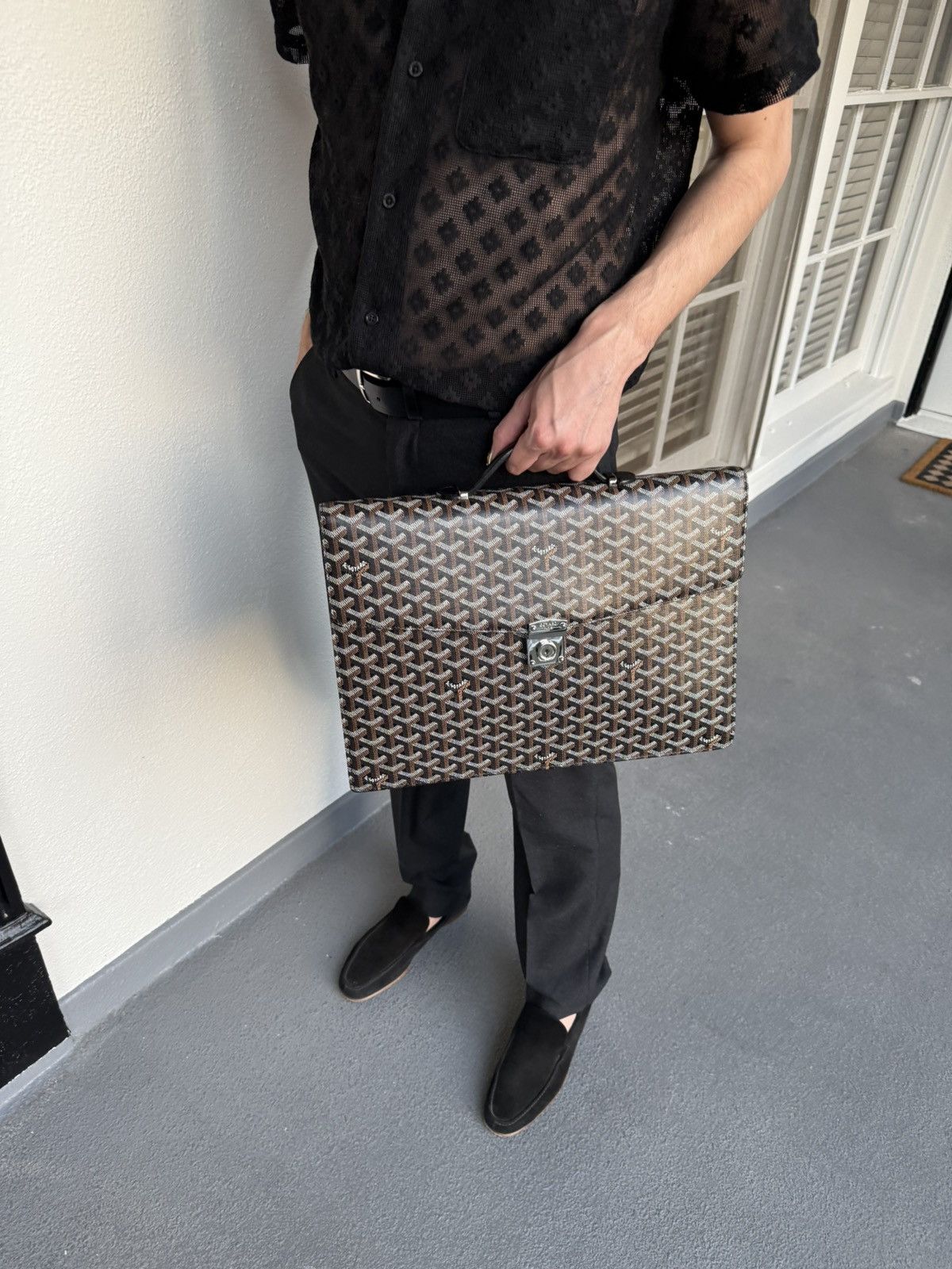 Goyard Limited Edition Goyard Goyardine Briefcase Size ONE SIZE - 14 Thumbnail