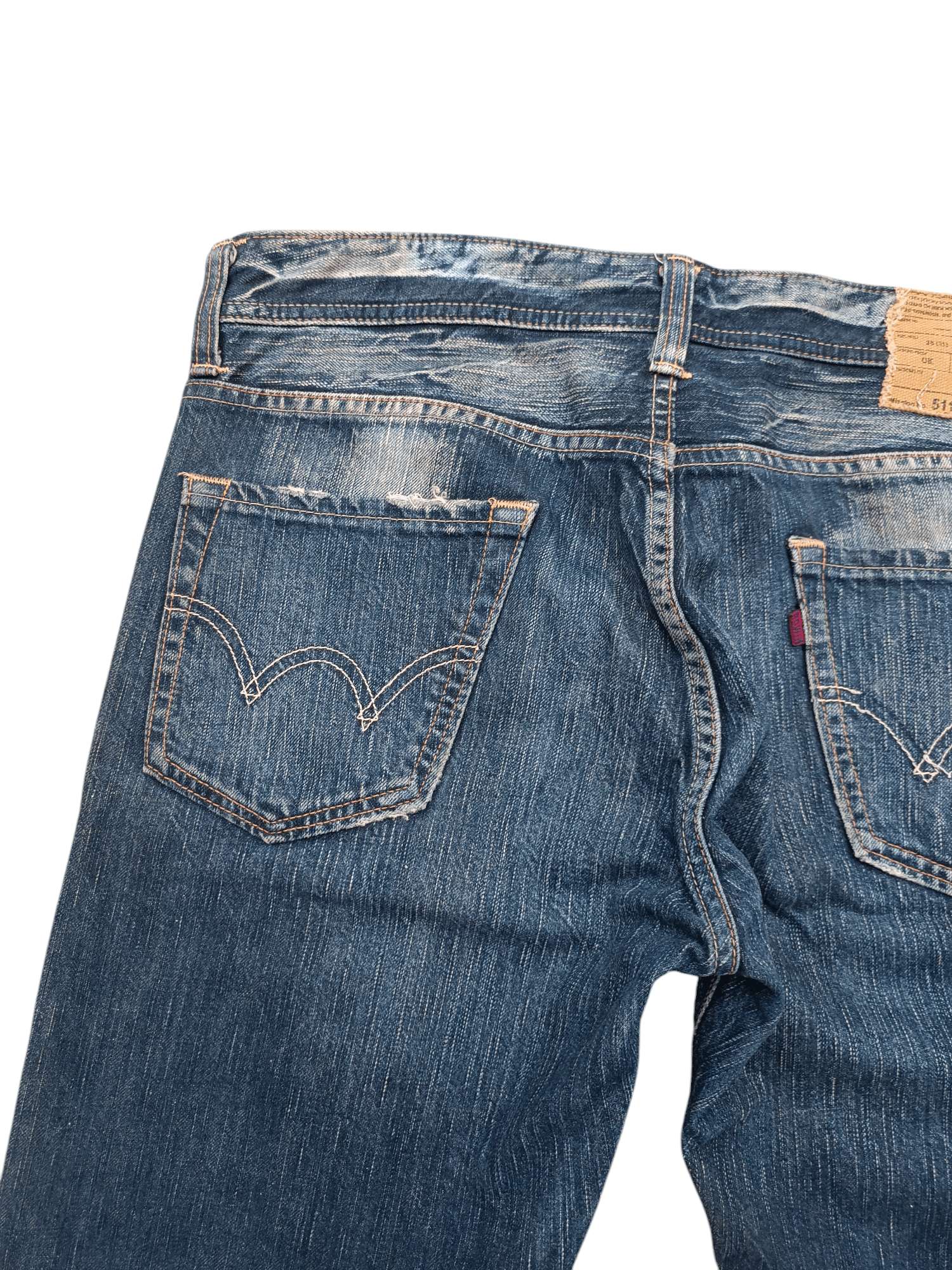 Edwin × Japanese Brand Flare💥Vintage 511 RV Edwin Japan Denim Size US 34 / EU 50 - 12 Thumbnail