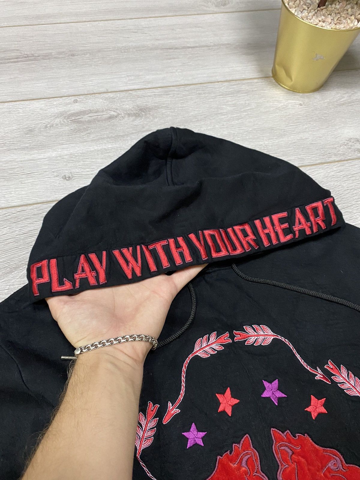 Sandro 🌹 SANDRO VINTAGE lion play with your heart DESIGNER HOODIE 🌹 Size M / US 6-8 / IT 42-44 - 5 Thumbnail