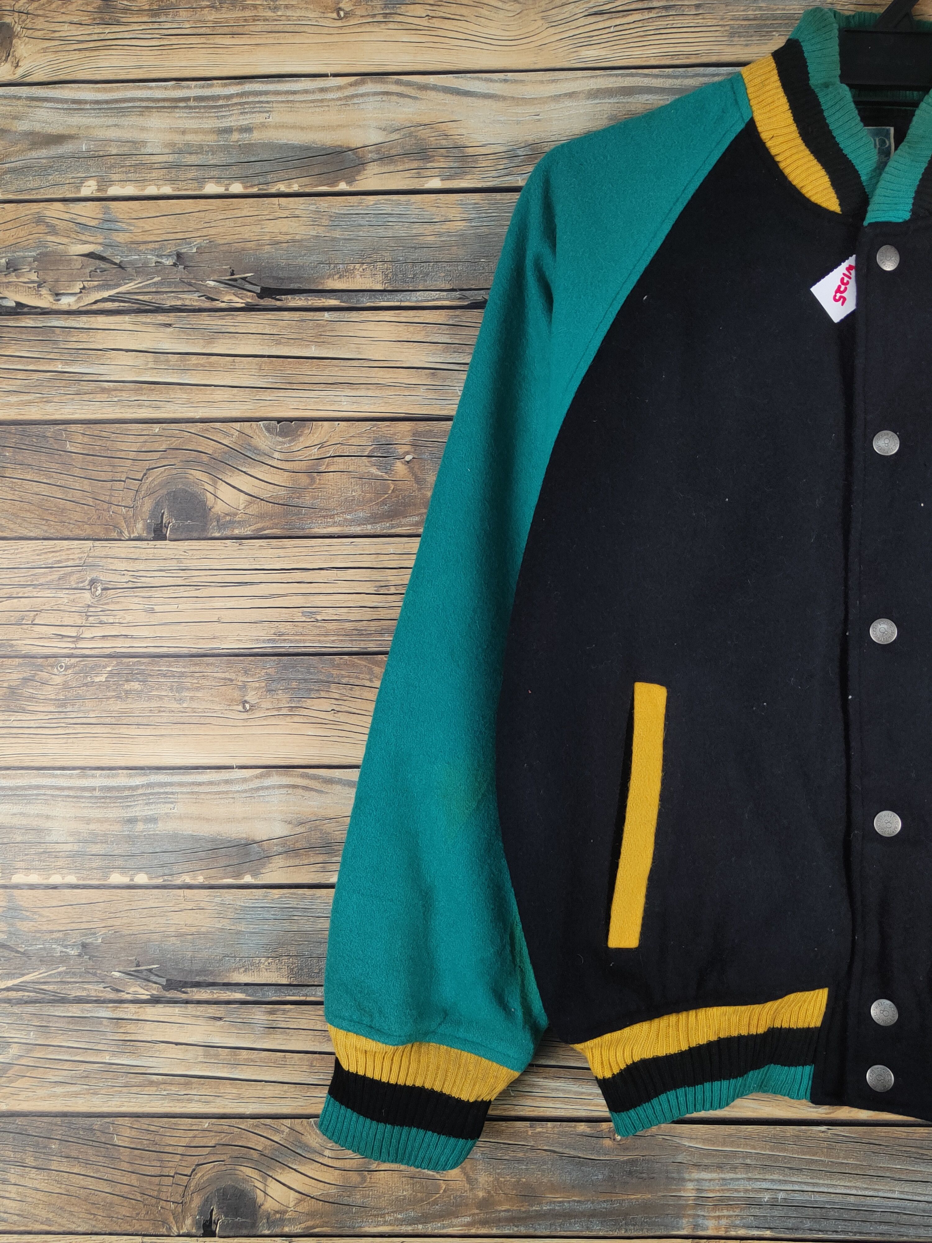 Ocean Pacific DL Ocean Pacific Black japan Varsity Jacket #W1225 Size US M / EU 48-50 / 2 - 3 Thumbnail