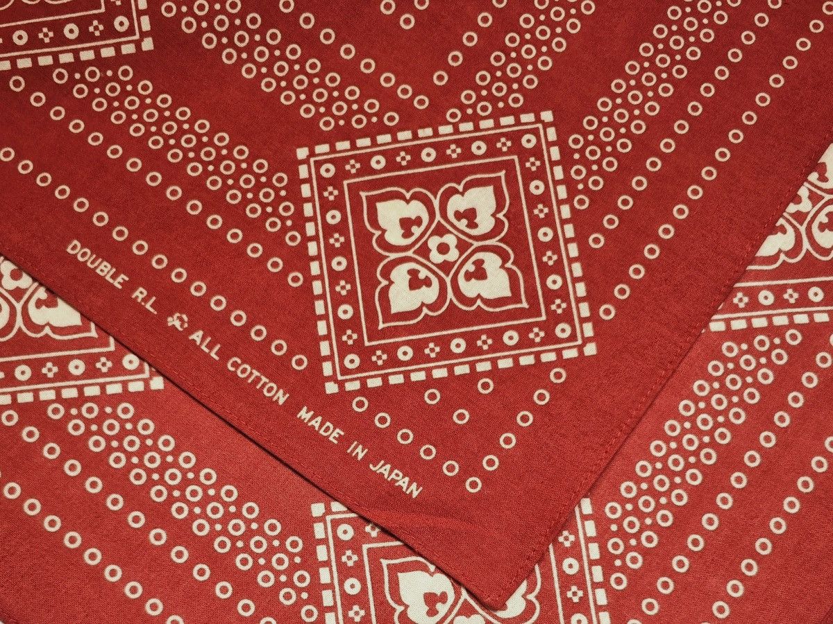 RRL Ralph Lauren RRL Vintage Printed Bandanna COTTON Scarf handkerchief Size ONE SIZE - 10 Thumbnail