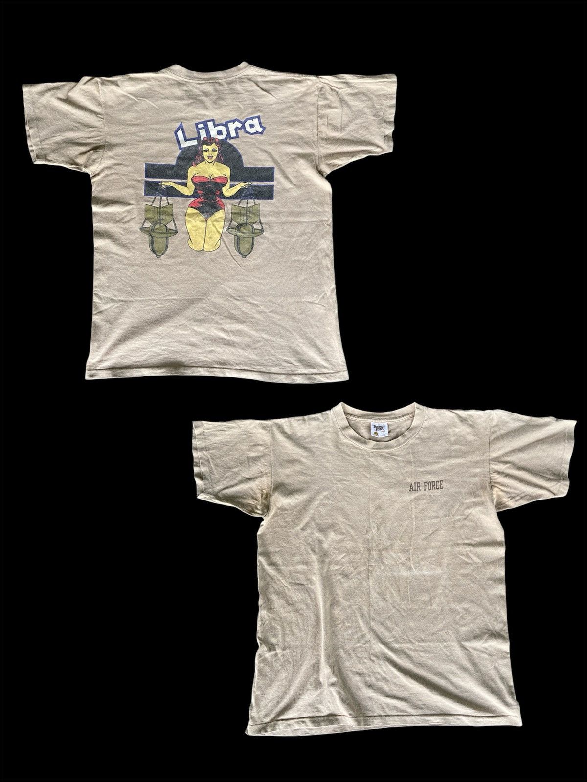 Vintage Vintage Libra Military Tee Size US L / EU 52-54 / 3 - 1 Thumbnail