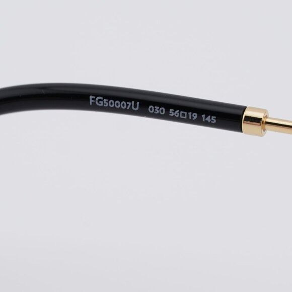 FRED Fred FG50007U 030 Eyeglasses Gold 56mm Rectangle Frame Size ONE SIZE - 5 Thumbnail