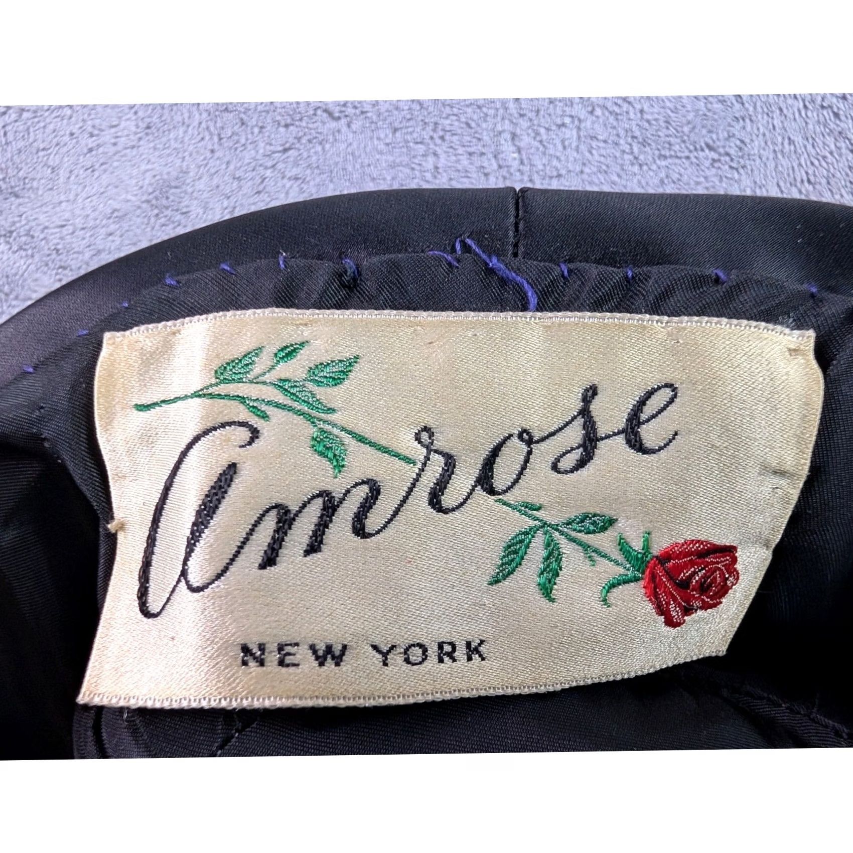 Vintage VINTAGE Amrose New York Pillbox Hat Black Faux Persian Lamb Astrakhan Bow Eveningwear 1960s Womens Size ONE SIZE - 6 Thumbnail