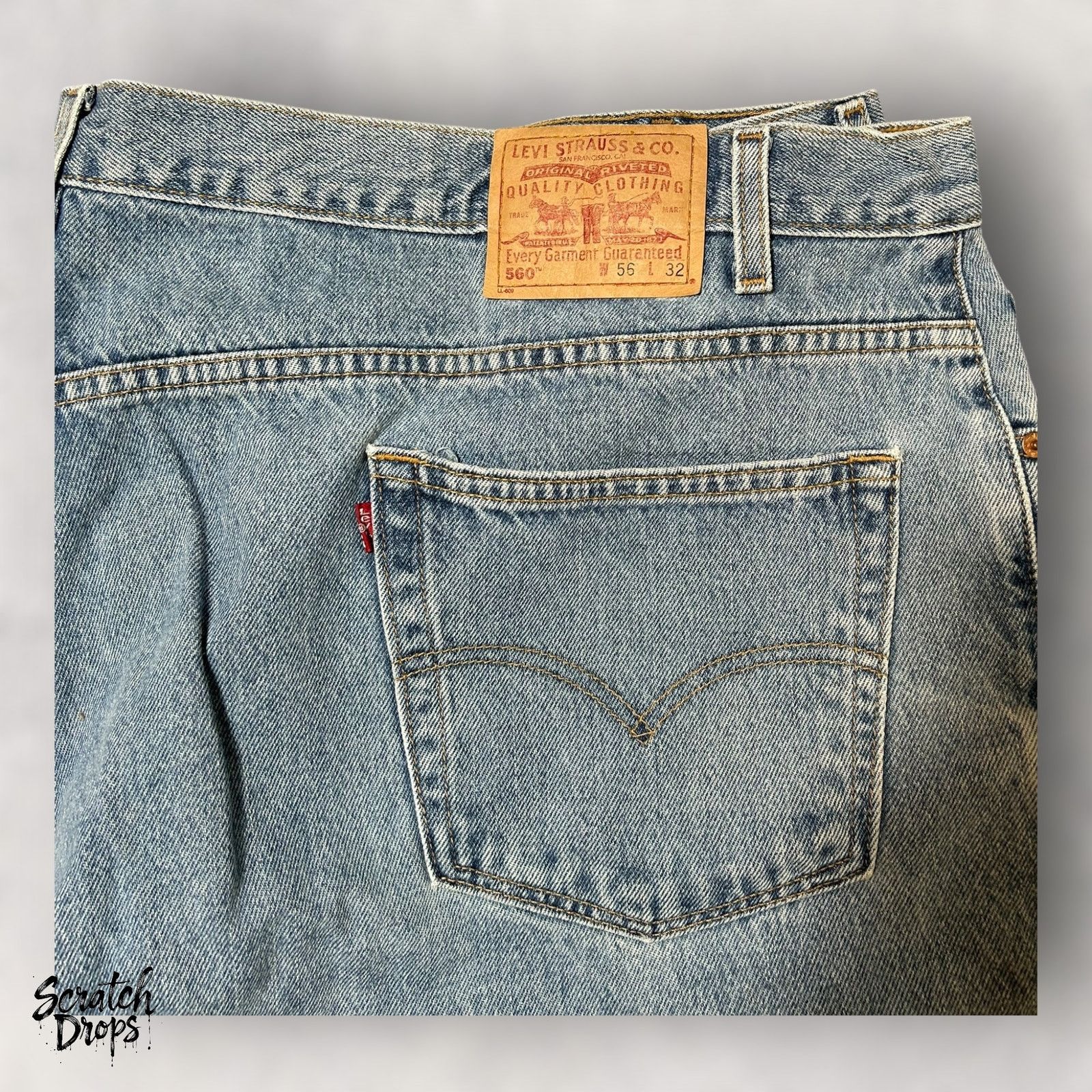 Levi's Levi's Men's 560 Loose Fit Tapered Leg Jeans W56 L32 Classic Size US 40 / EU 56 - 1 Thumbnail