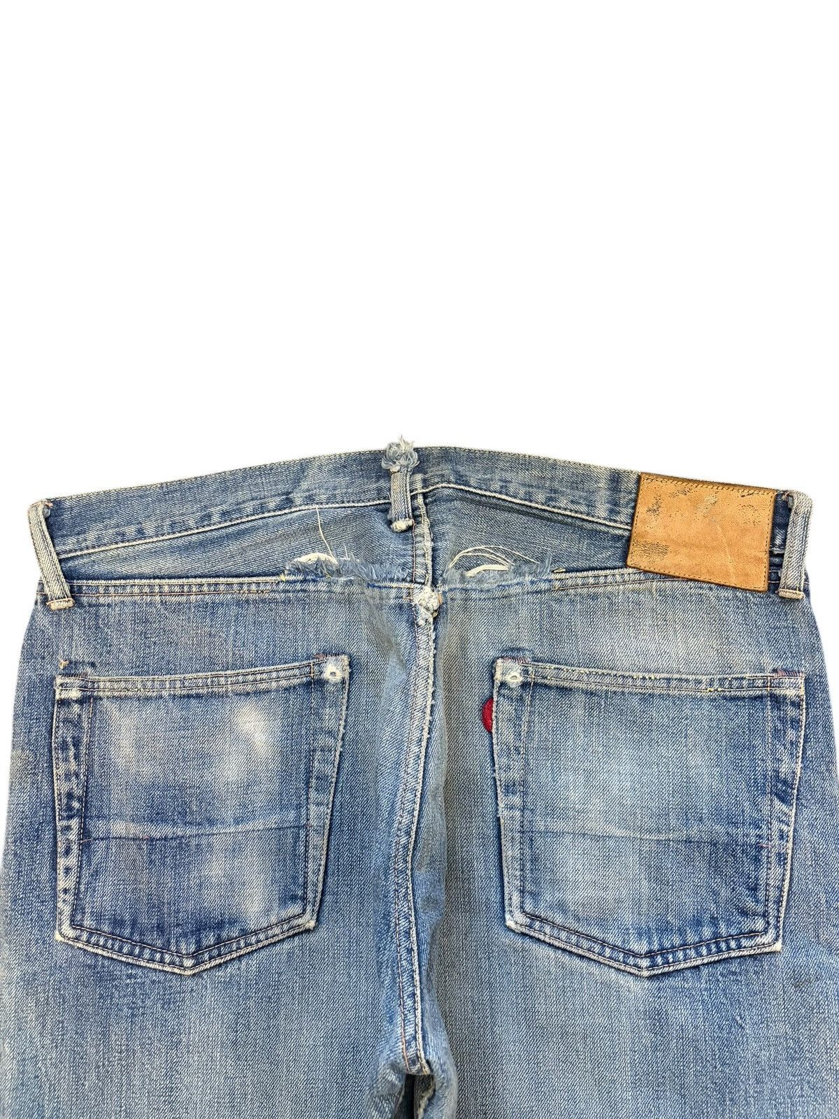 Studio D'Artisan Vintage Japanese Brand Mud Wash Selvedge Baggy Jeans Size US 35 - 4 Thumbnail