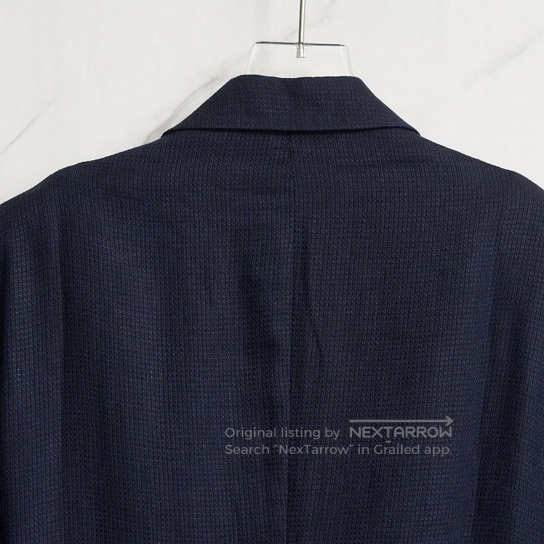 Armani Collezioni Armani Collezioni Men's Dark Blue Linen Suit. Size US M / EU 48-50 / 2 - 2 Thumbnail