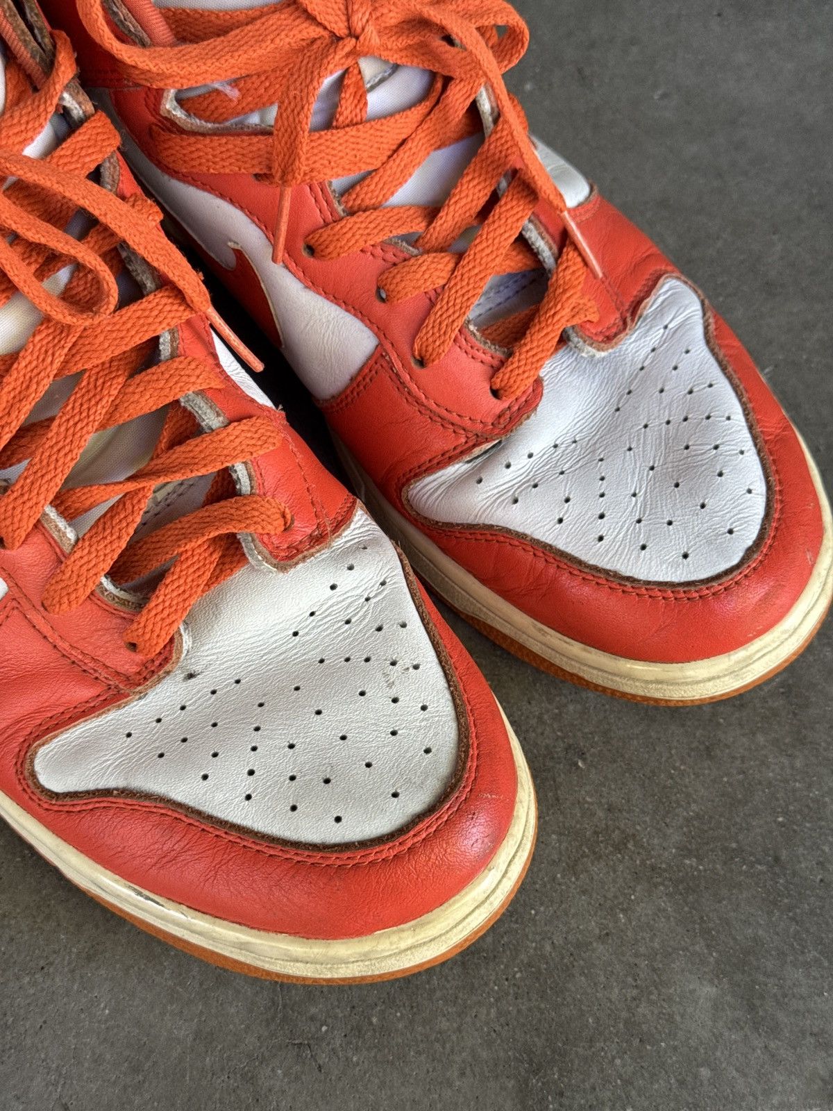 Nike 1999 Nike Dunk High LE Syracuse Orange Size 11 Size US 11 / EU 44 - 5 Thumbnail