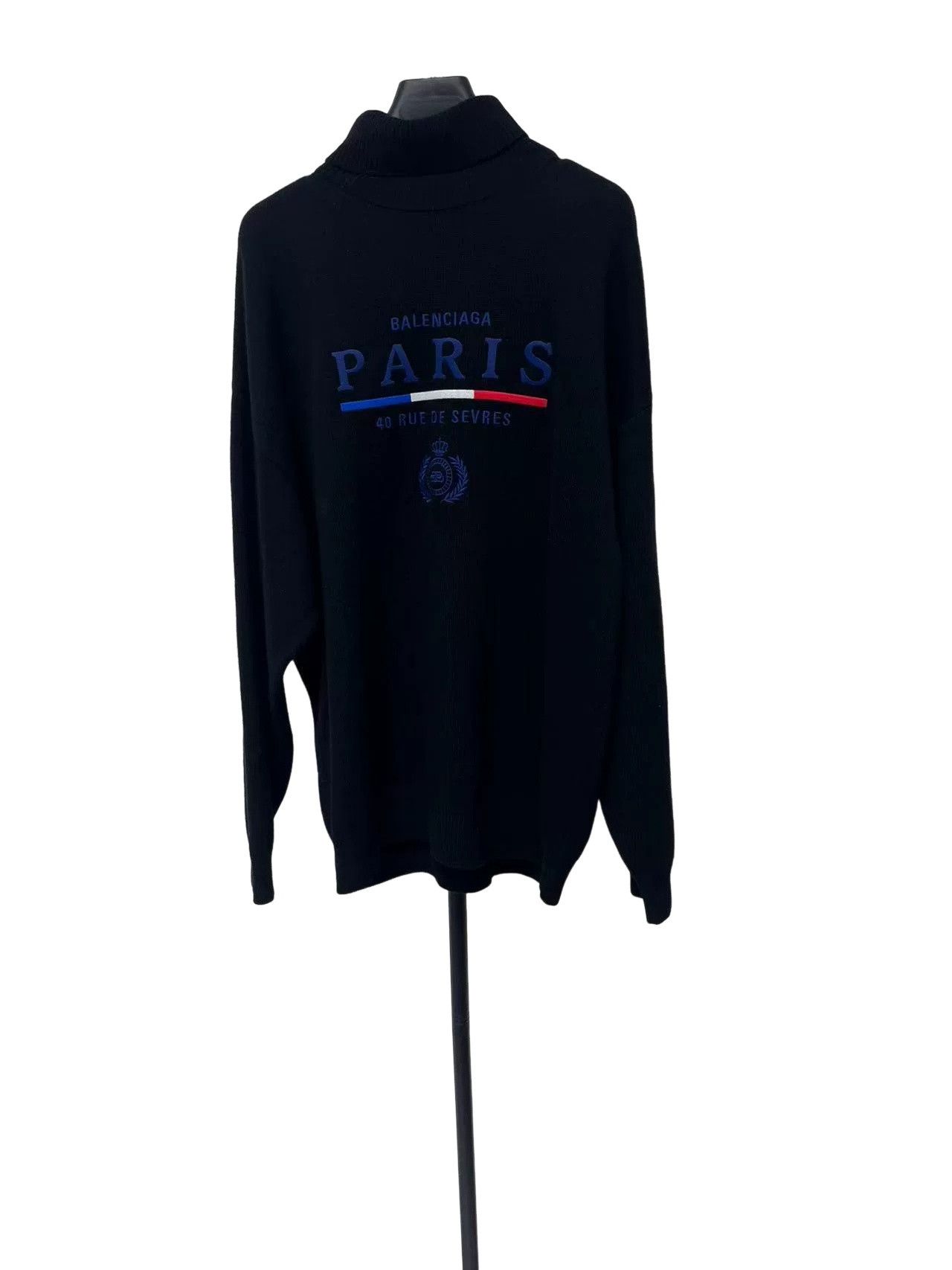 Balenciaga Balenciaga Paris Flag Eiffel Tower Turtleneck Sweater S Size US S / EU 44-46 / 1 - 1 Thumbnail