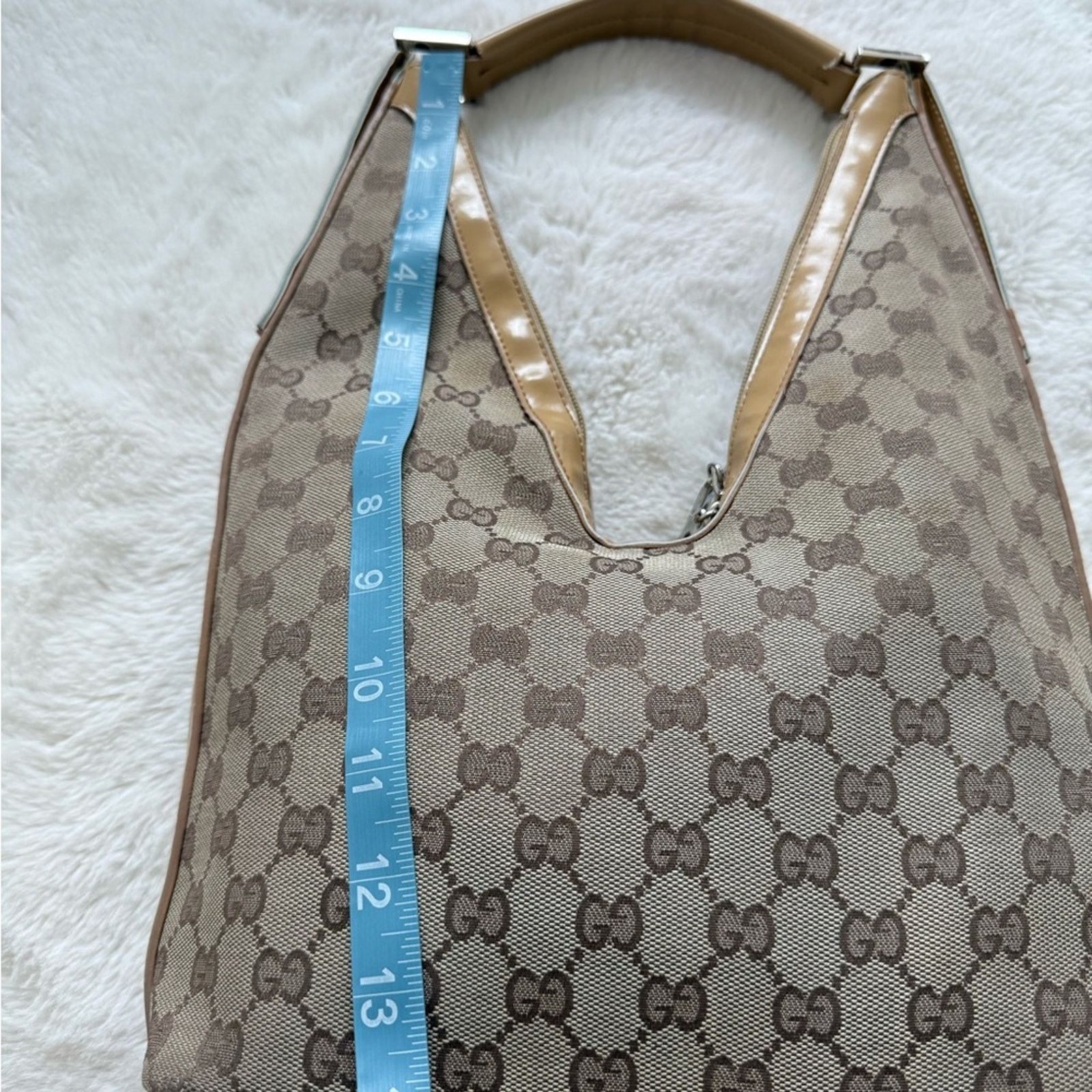 Gucci Gucci vintage GG print bag Authentic Size ONE SIZE - 9 Thumbnail