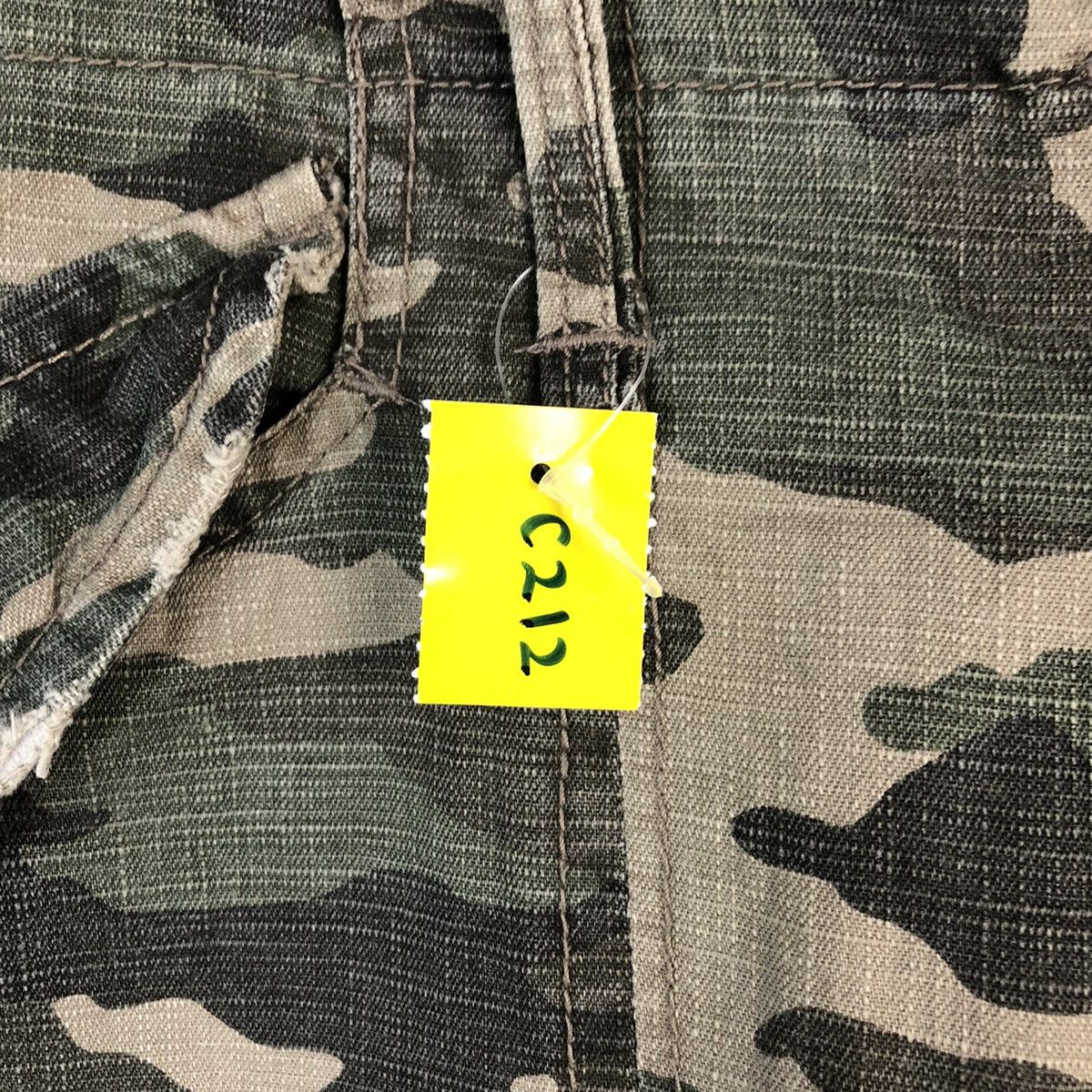 Japanese Brand DL Rush Hour Camo Green Cargo Multipocket Pants #C212 Size US 34 / EU 50 - 11 Thumbnail