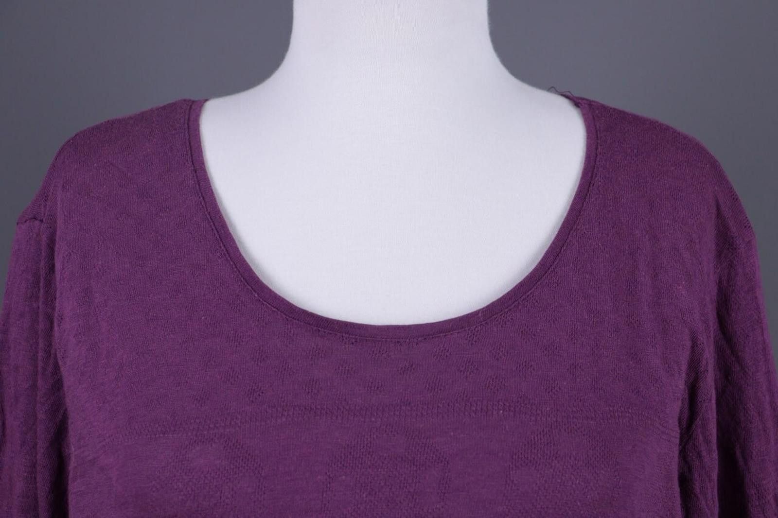 Designer Gudrun Sjoden Purple Long Sleeve Top Shirt Pullover Size XL Size XL / US 12-14 / IT 48-50 - 4 Thumbnail