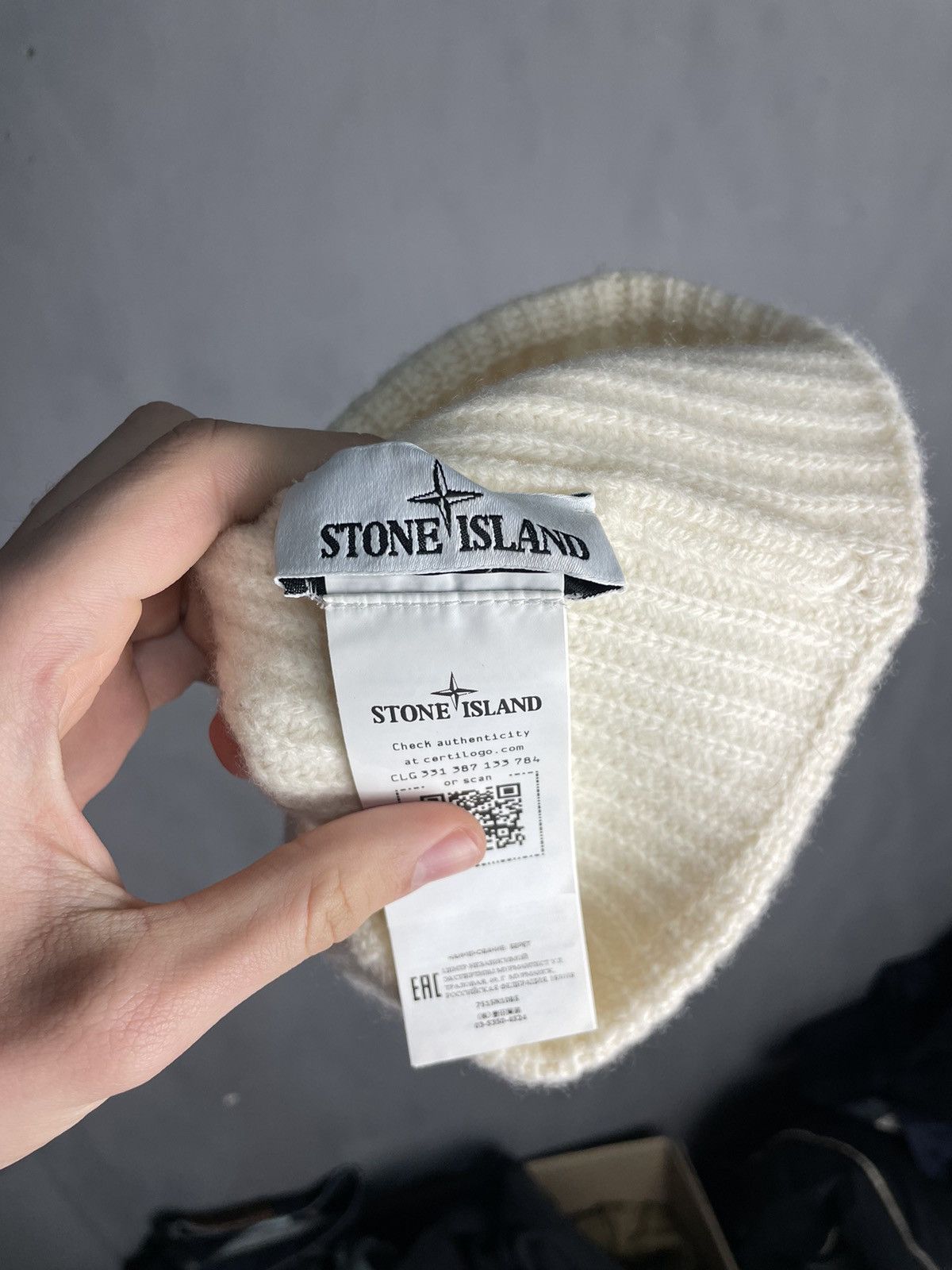 Stone Island Stone Island Patch Program Wool Beanie Hat Size ONE SIZE - 4 Thumbnail