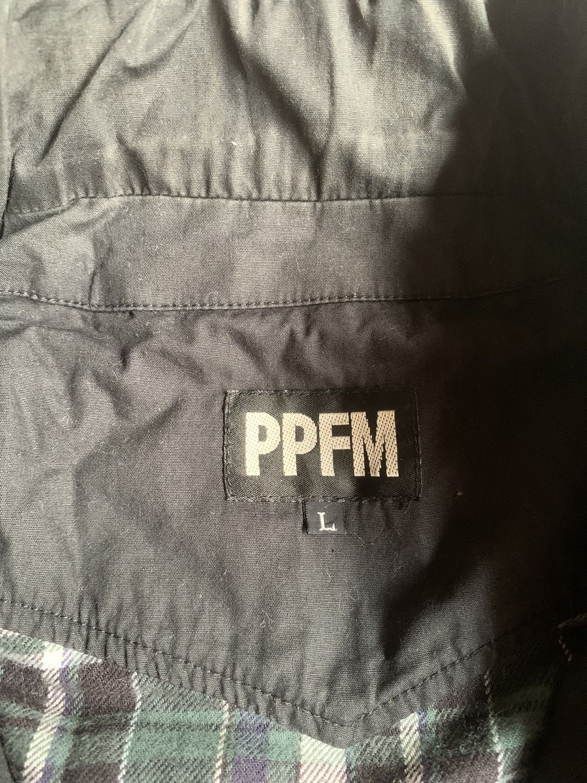 Japanese Brand Vintage PPFM Double Layered Flanel Long Shirt Size US M / EU 48-50 / 2 - 7 Thumbnail
