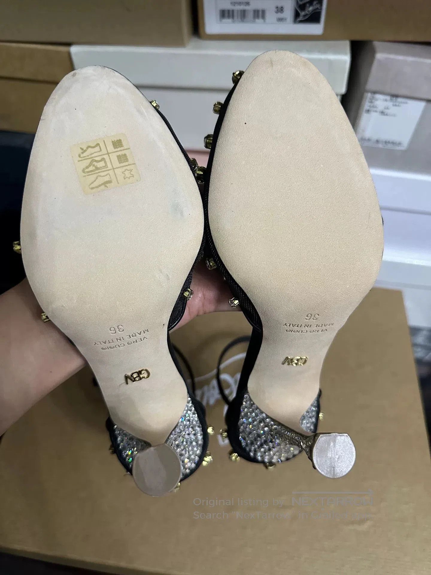 Giambattista Valli Giambattista Valli 2022 Haute Couture Crystal Shoes. Size US 5 / IT 35 - 6 Thumbnail