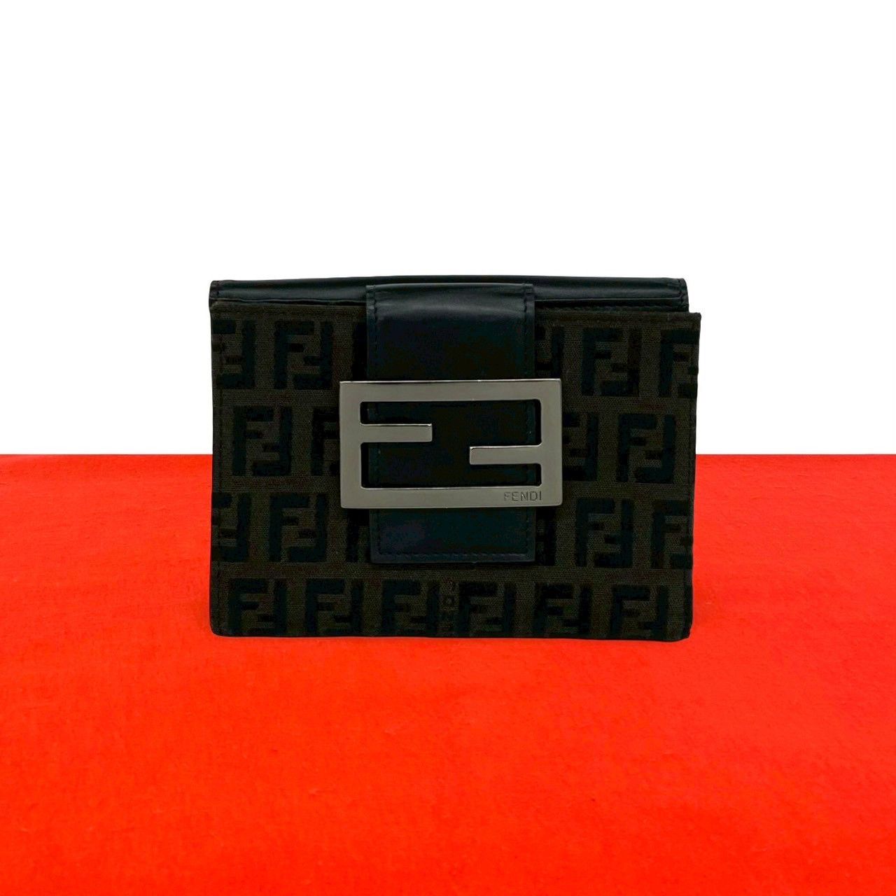Fendi Fendi Fendi Zucca Canvas Leather Wallet Textile Short Wallet DUTY FREE for USA Size ONE SIZE - 1 Thumbnail