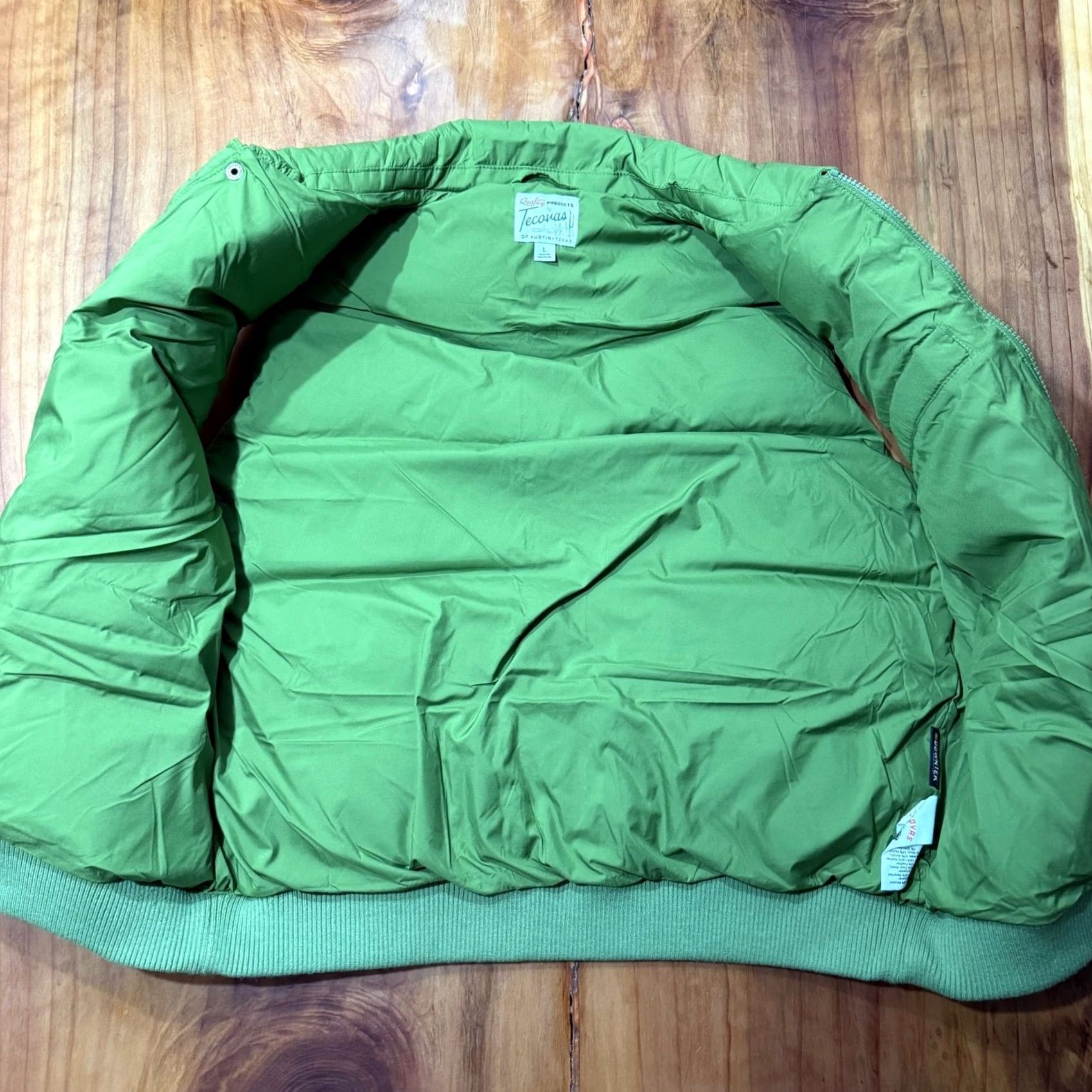 Tecovas Tecovas Coat Mens L Green Puffer vest Western Leather Down Zip Sleeveless Austin Size US L / EU 52-54 / 3 - 4 Thumbnail